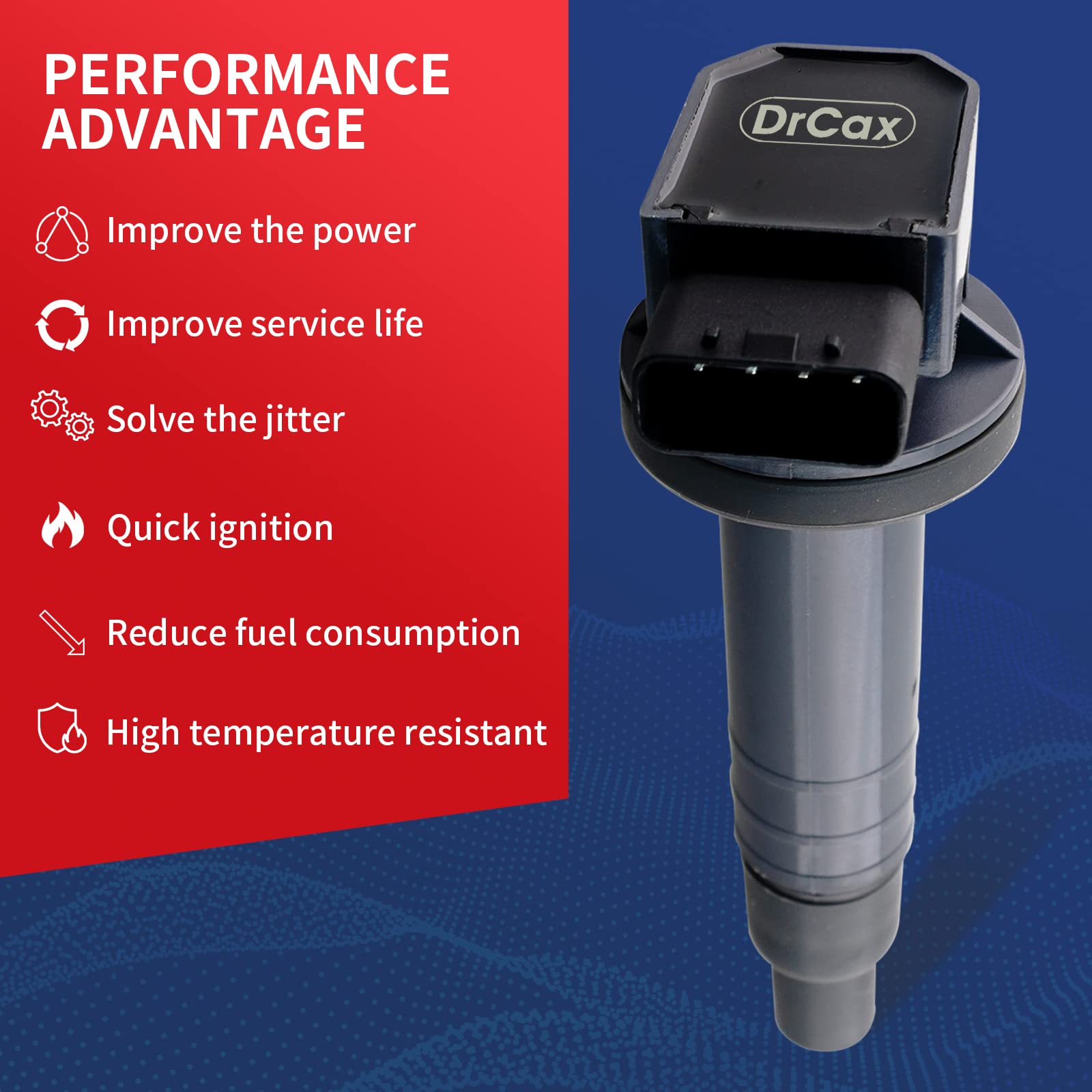 Drcax Oem Ignition Coil Uf316 C1304 C1293 Gn10312 Compatible With Scion Toyota Xa Xb Yaris Echo Prius Camry - L4 1.5L Engines -