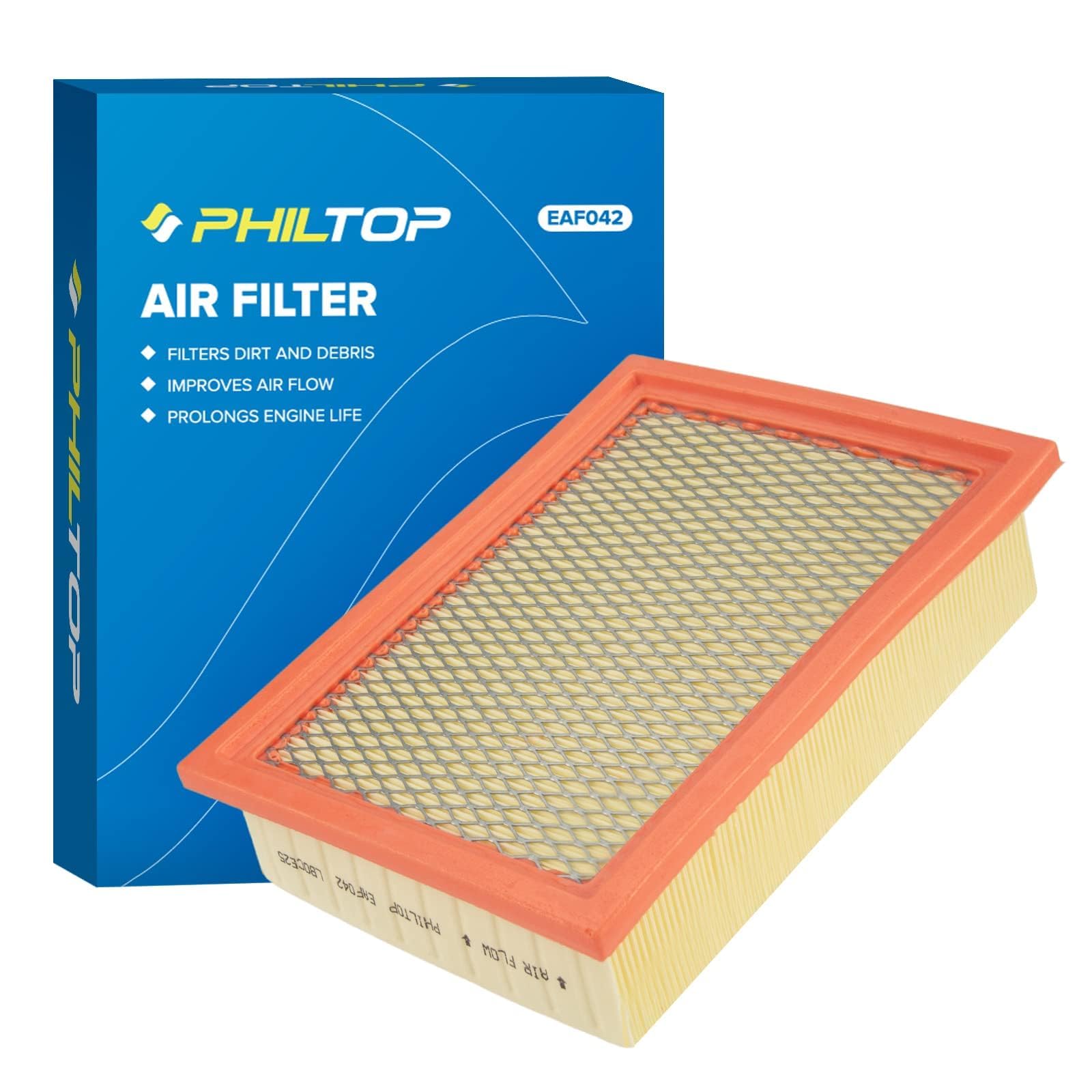 Philtop Engine Air Filter Ca8997 Replacement For Ford Escape 2001-2012, Taurus 2000-2007 & Mercury Mariner 2005-2011, Sable 2000