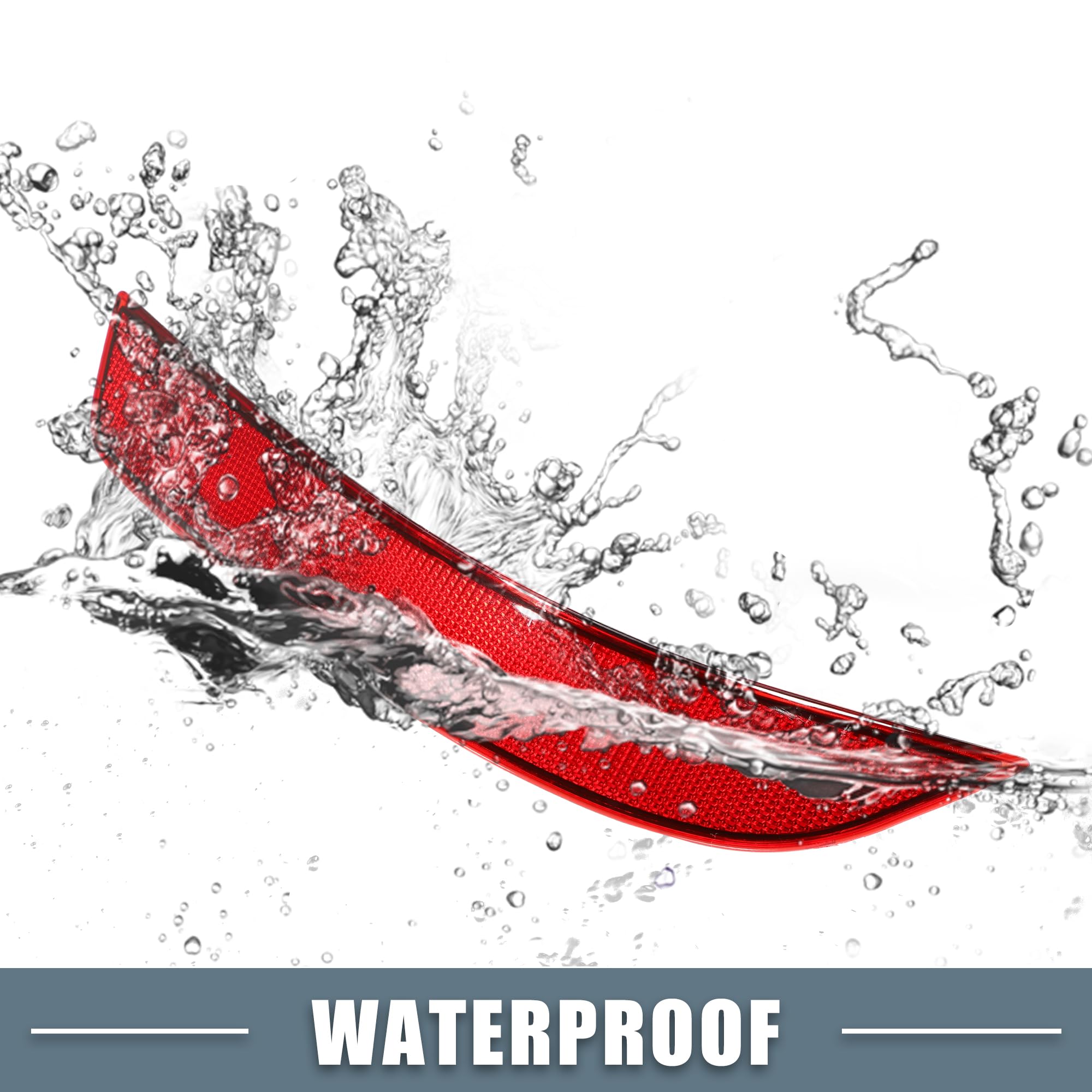 A Absopro Car Rear Left Bumper Reflector No.A1648200974 For Mercedes-Benz Gl350 Bluetec 4Matic 3.0L V6 - Diesel 2010-2012 Plasti