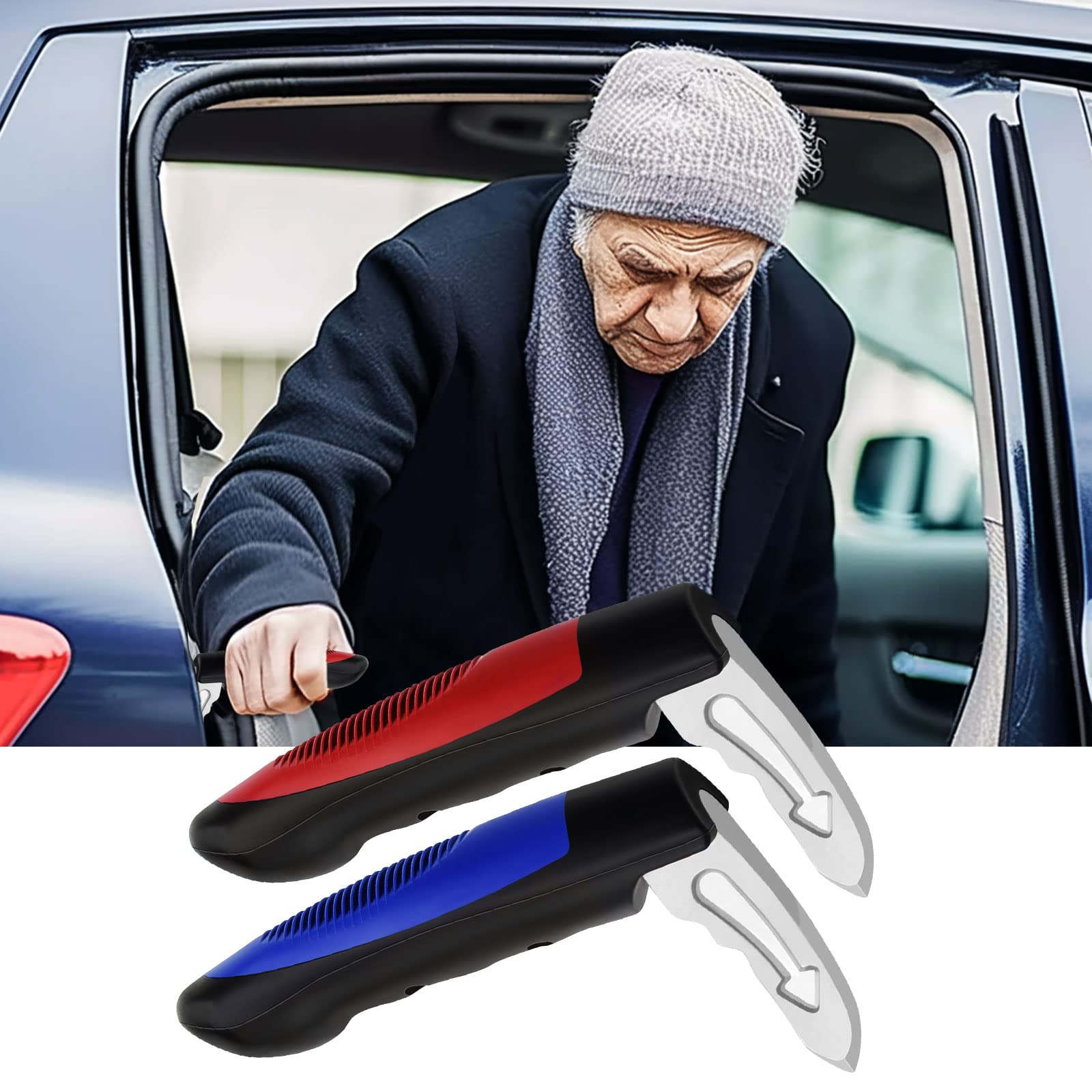MOSKESON 2PACK Car Handle Assist for Elderly, Door Handle for Automotive, Multifunctional Car Handle Assist, Handicapped Elderly