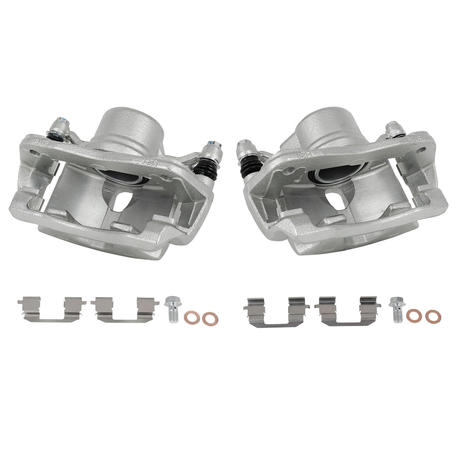 cciyu 19B2660 19B2661 FL & FR Brake Calipers With Bracket For Acura For ILX 2013-2015 For Honda For Accord 2003-2017 For Honda F