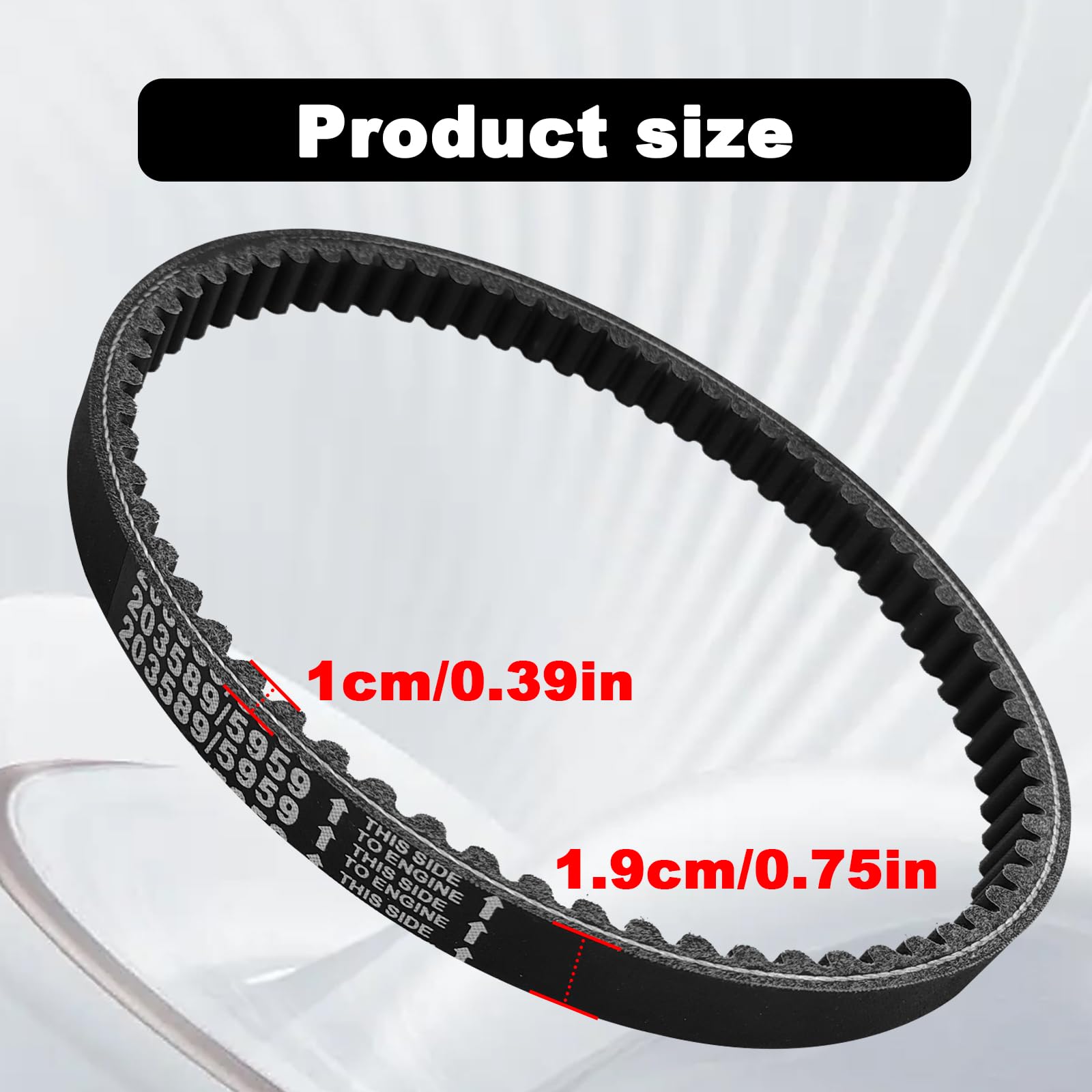 30 Series Go Kart Drive Belt Kt196 Drive Belt Replacement For Manco 5959 Comet 203589 Murray 12-8487 Belt