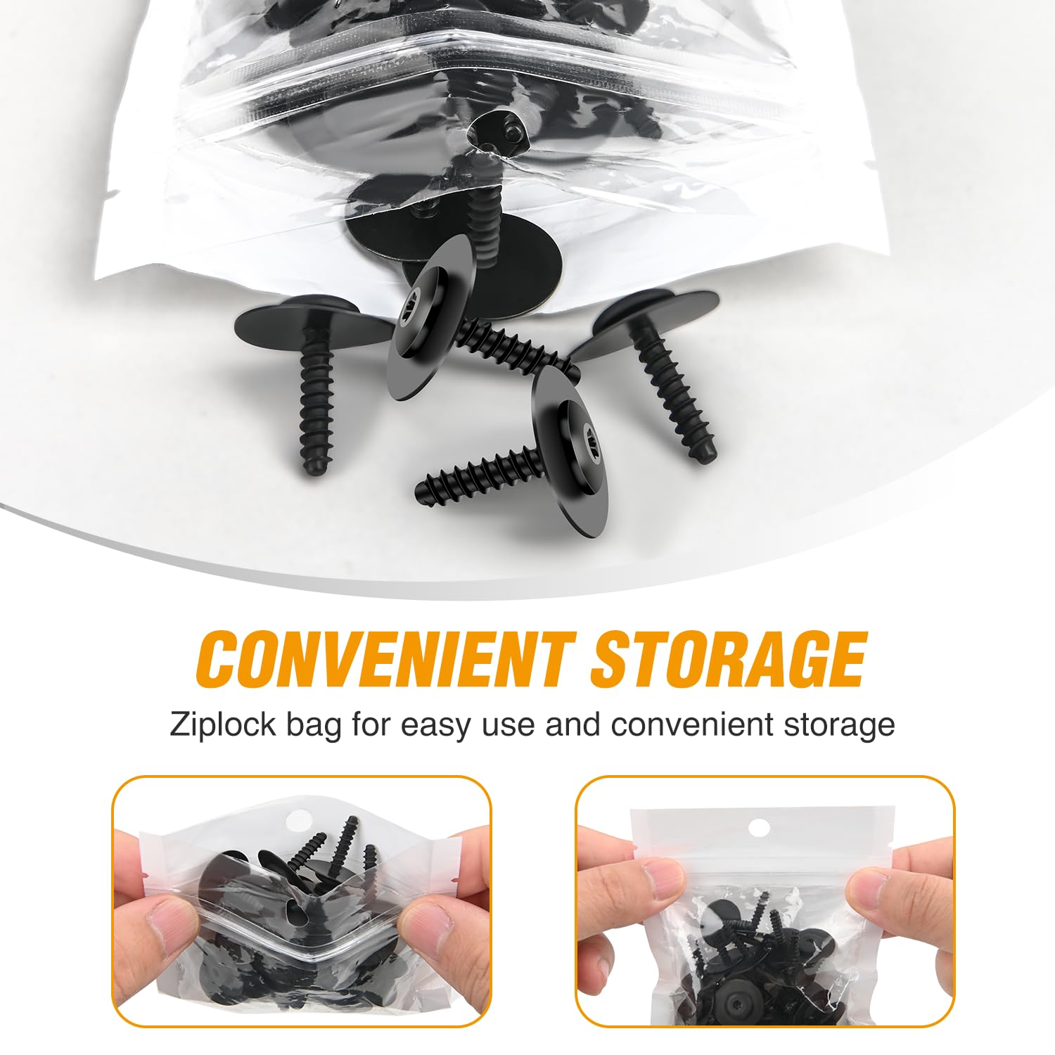 Gooacc 25Pcs Torx Truss Head Tapping Screw Fender Liner Splash Guard Under Cover License Bracket For Gm 11570637 Buick Chevrolet