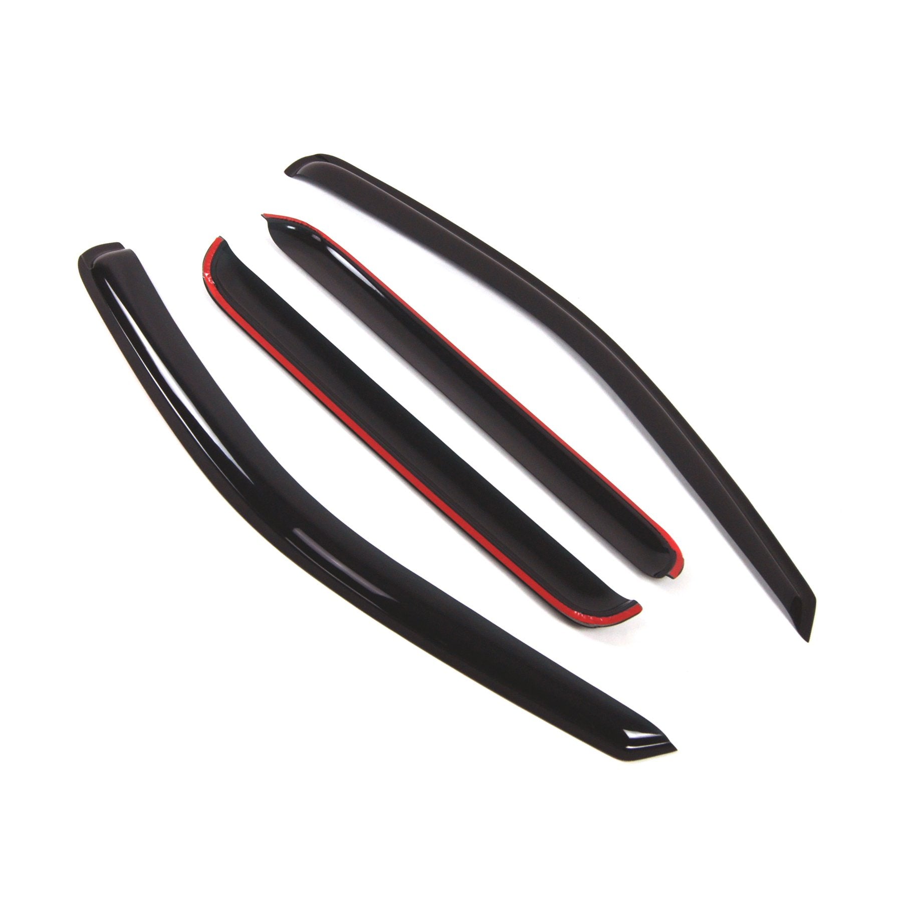 Tuningpros Outside Mount Window Vent Visors Rain Guards Compatible With Jeep Grand Cherokee 2005-2010 | Side Window Wind Deflect