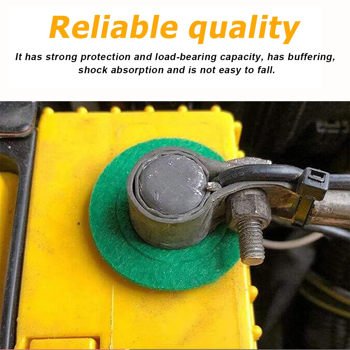 AUCELI Car Battery Terminal Washers, 12PCS Fiber Vehicle Batteryterminal Protector, Automotive Batteryterminal Protection Felt G