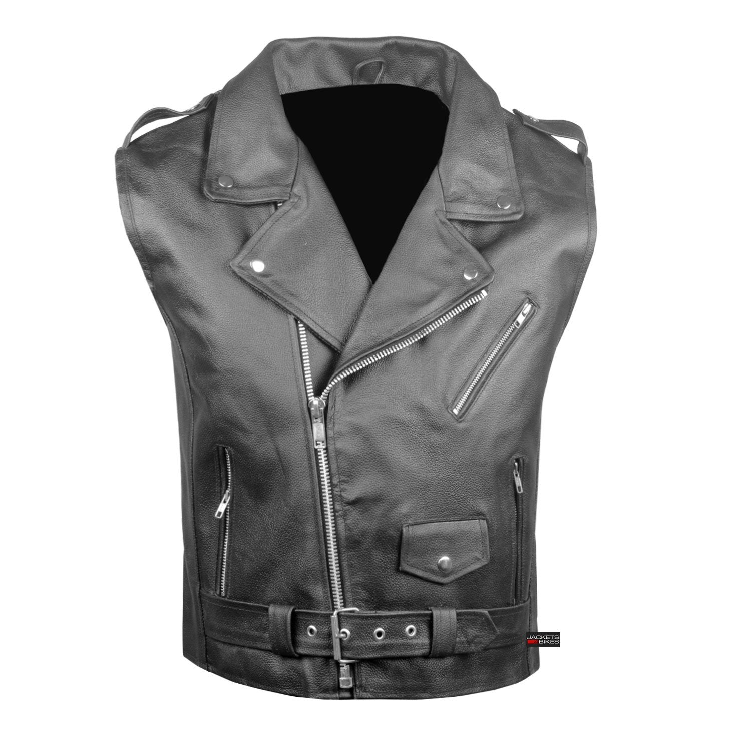 Men'S Classic Cowhide Leather Motorcycle Biker Vest Concealed Carry Gun Pockets Stylish Vintage Club Riding Cruiser Touring Fash