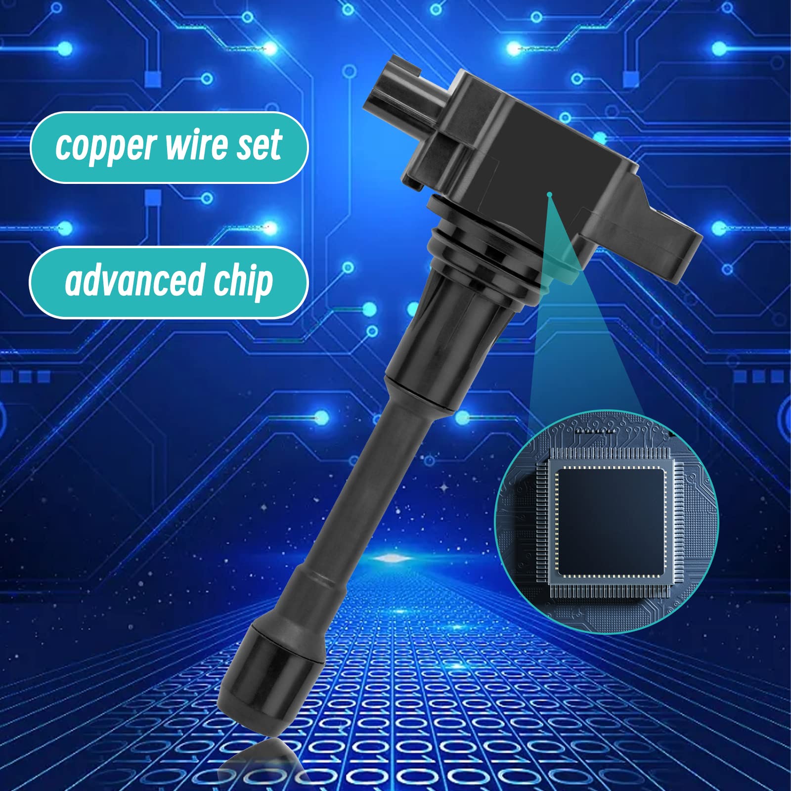 Aulink Ignition Coil Pack & 9029 Spark Plug Set Of 4 Uf549 5C1753 C1696 Compatible With 2007-2019 Nissan Altima Cube Rogue Sentr