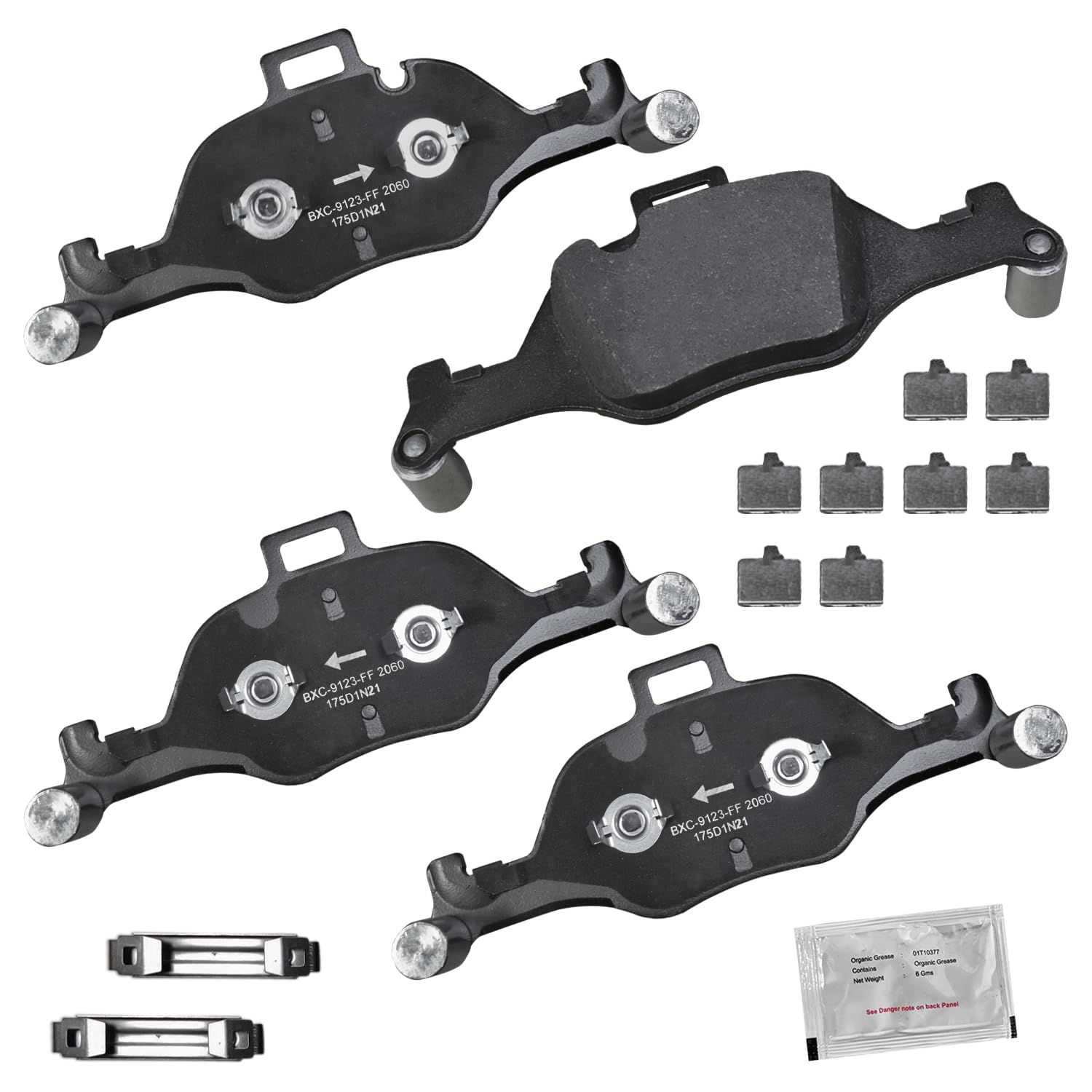 Bendix Premium Sbc2060 Ceramic Front Brake Pads For Select Models Bmw 430I Gran Coupe,530E,530E Xdrive,530I,530I Xdrive,540D Xdr