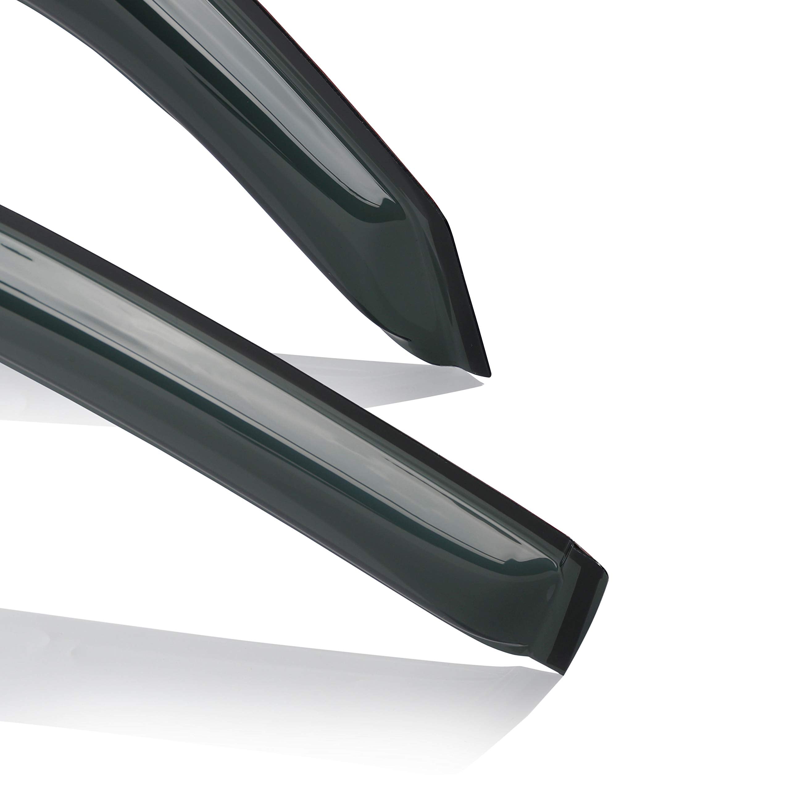 Gldifa Window Visor Rain Guards Compatible With 2001-2006 Acura Mdx Smoke 4Pc 94759