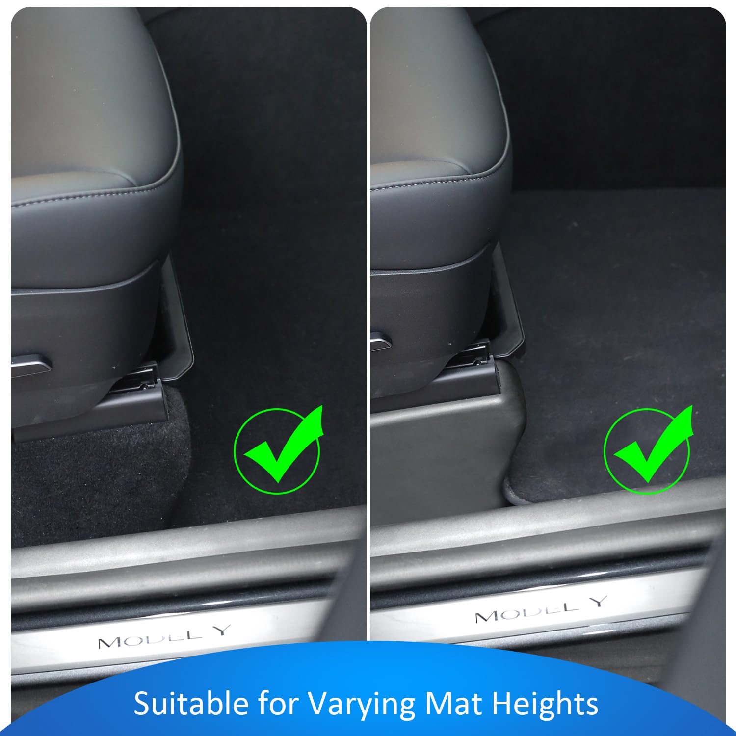 Geedar Under Seat Storage Box Organizer For Tesla Model Y 2025 Refresh (Juniper) - Front Section, New Model Y 2025 Hidden Storag