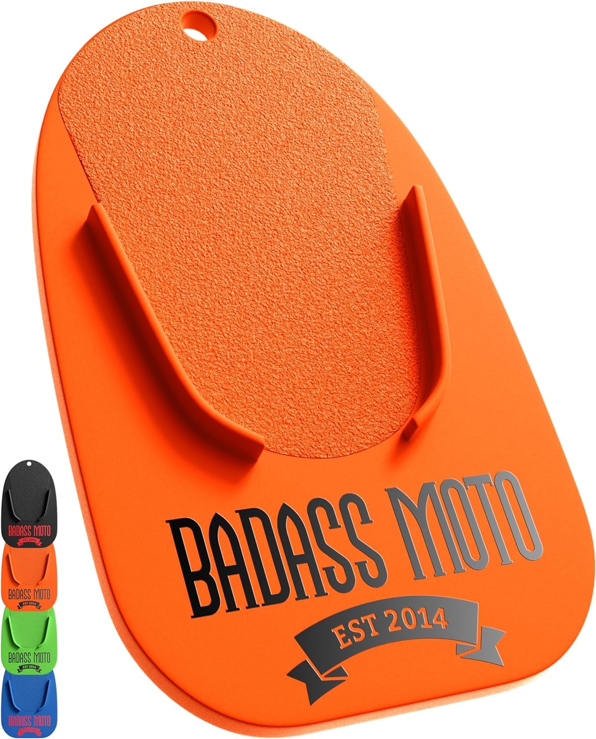 Motorcycle Kickstand Pad - Motorcycle Stand For Harley Davidson, Kawasaki, Honda, Triumph, Suzuki, & Bmw Riders - Self-Adjusting