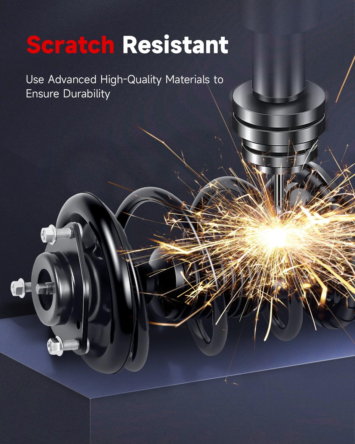 cciyu Complete Struts Shock Absorbers Fits for 2007 2008 2009 for Mitsubishi Outlander 272438 272437 Quick Struts Assembly Front