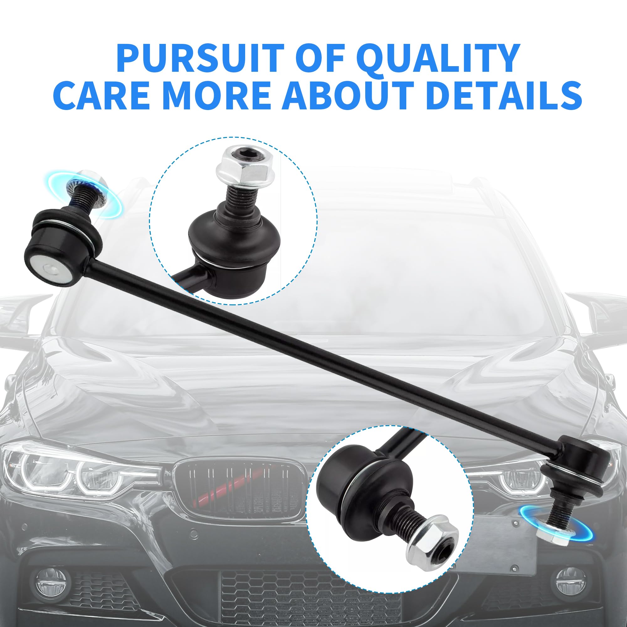 Rockplanet Stabilizer Sway Bar Link Front Compatible with Nissan Altima Maxima Hybrid Murano Rogue Select Pathfinder Infiniti QX