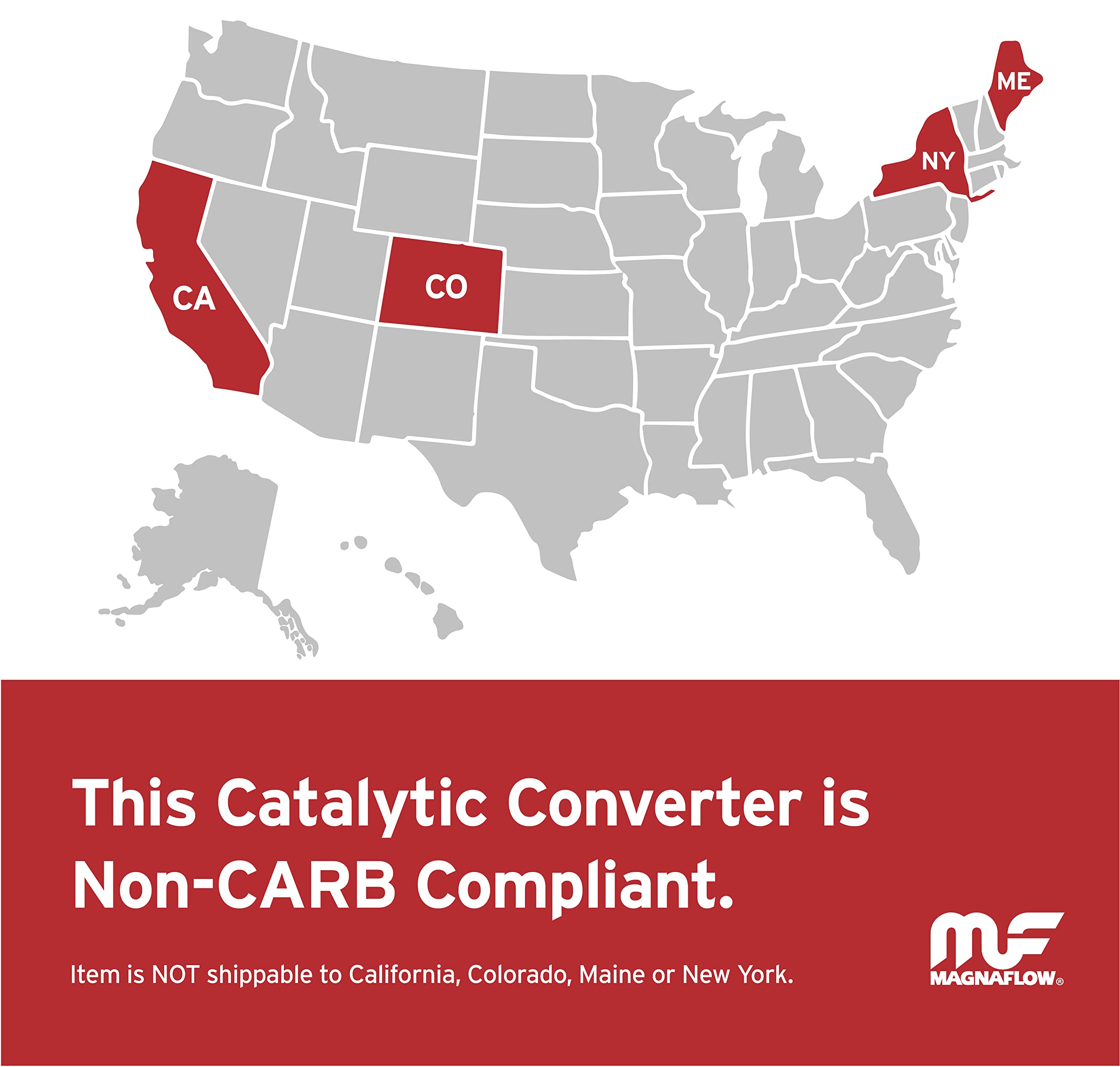 Magnaflow Catalytic Converter 51355: 2.25'/2.25' Inlet/Outlet, Oem Grade, Universal Fit (Epa Compliant)