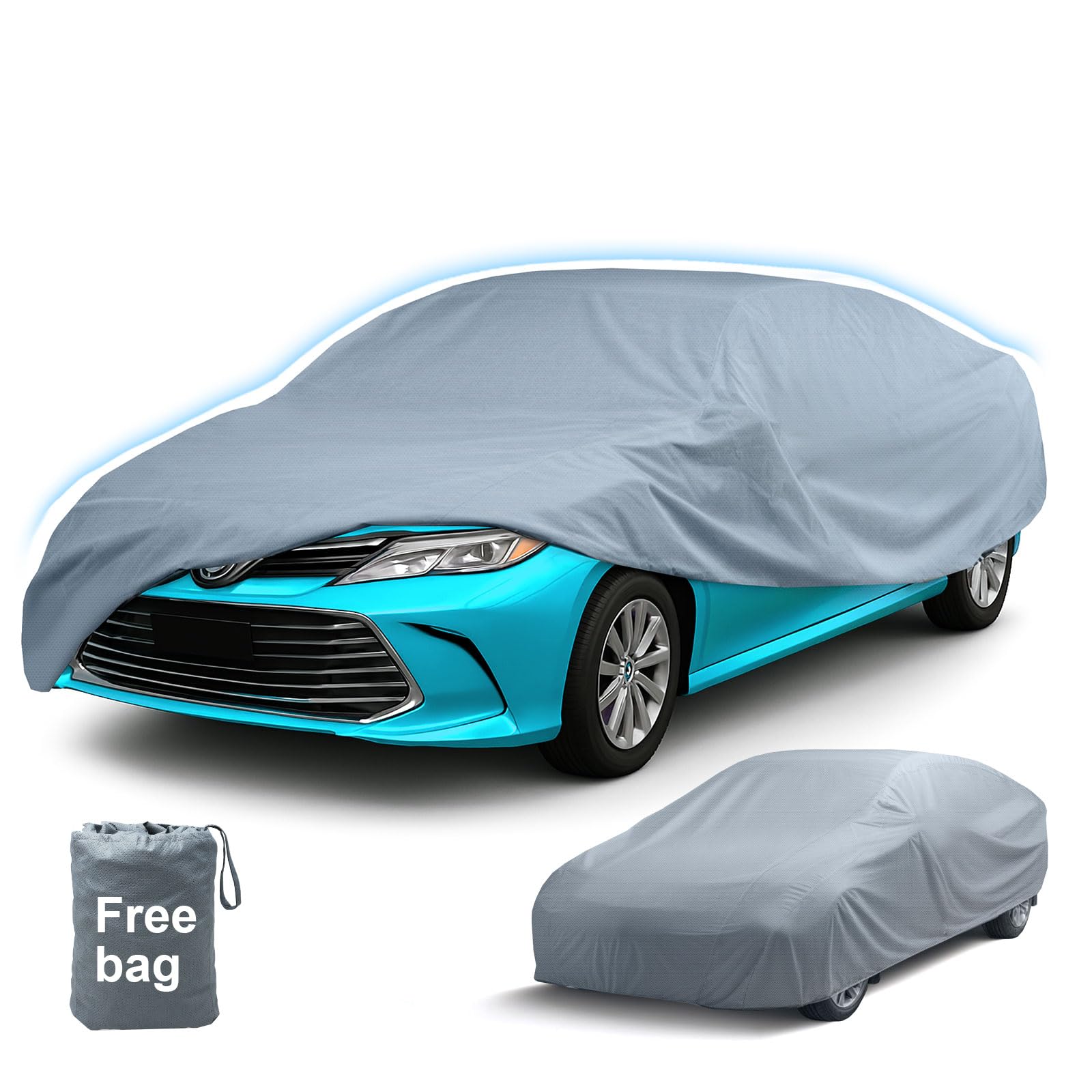Leader Accessories Basic Guard Sedan Car Cover Breathable Indoor Use And Limited Outdoor Use Up To 157''