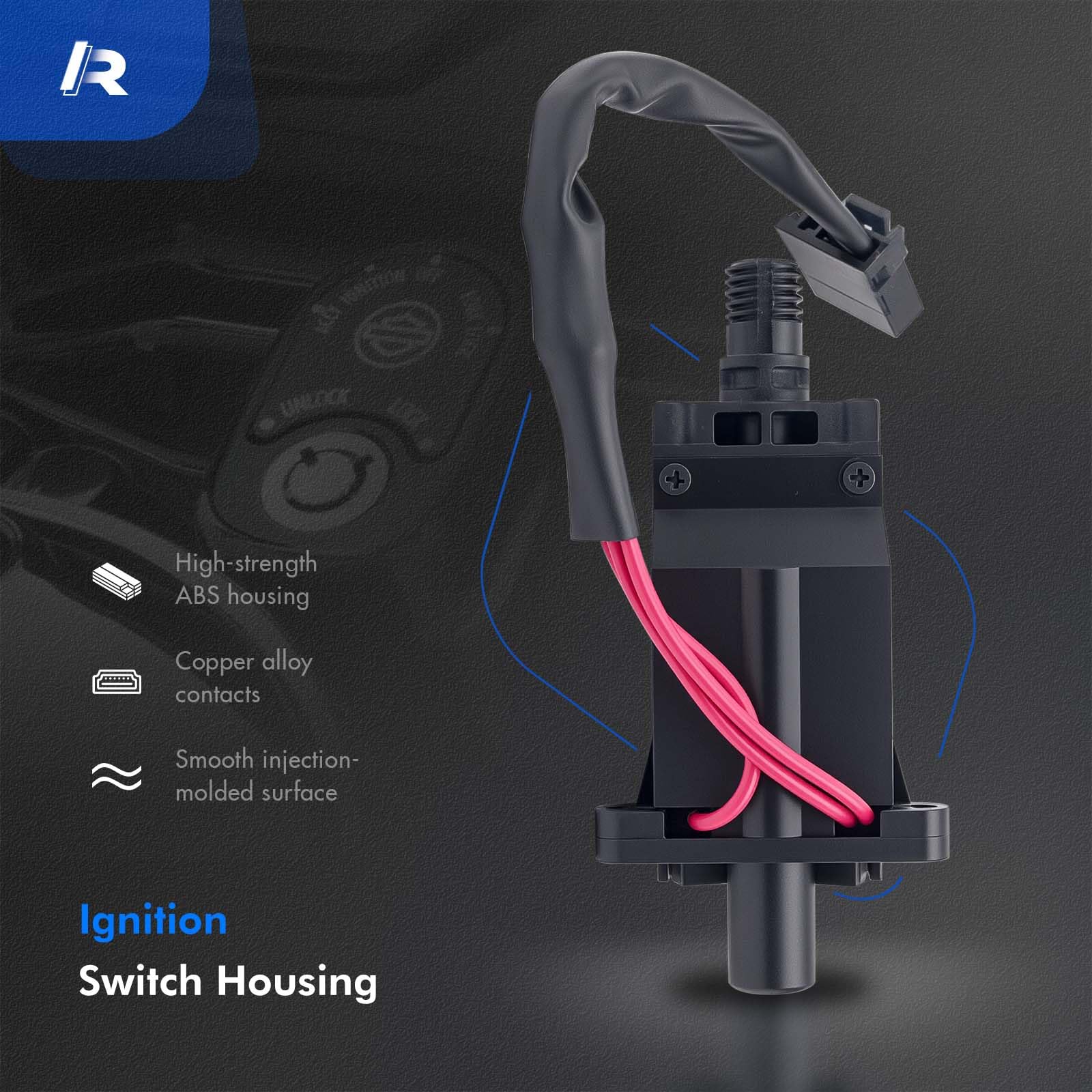 71640-99 Ignition Switch Lock Housing Kit Fit for Harley-Davidson Electra Glide 1993-2005, Road Glide 1998-2005, Road King 1993-