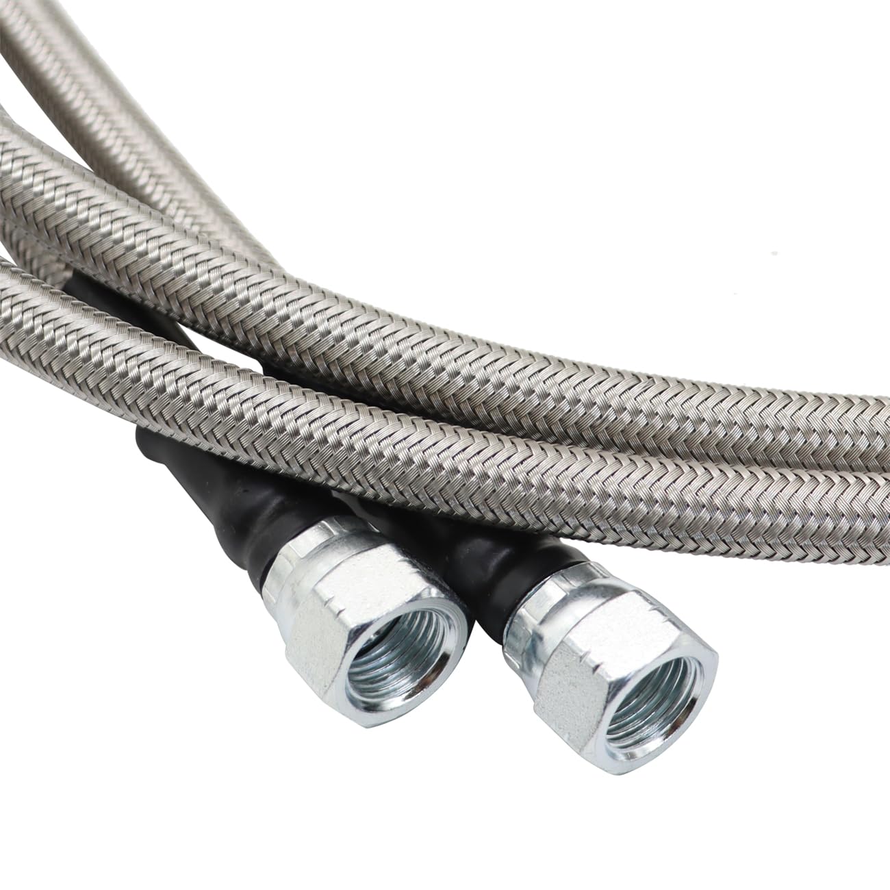 Yunnergo 70'' Transmission Cooler Lines Kit with 6AN Hose Fitting Compatible with 6AN Transmission 4L80E TH350 TH400 4L60E 700R4