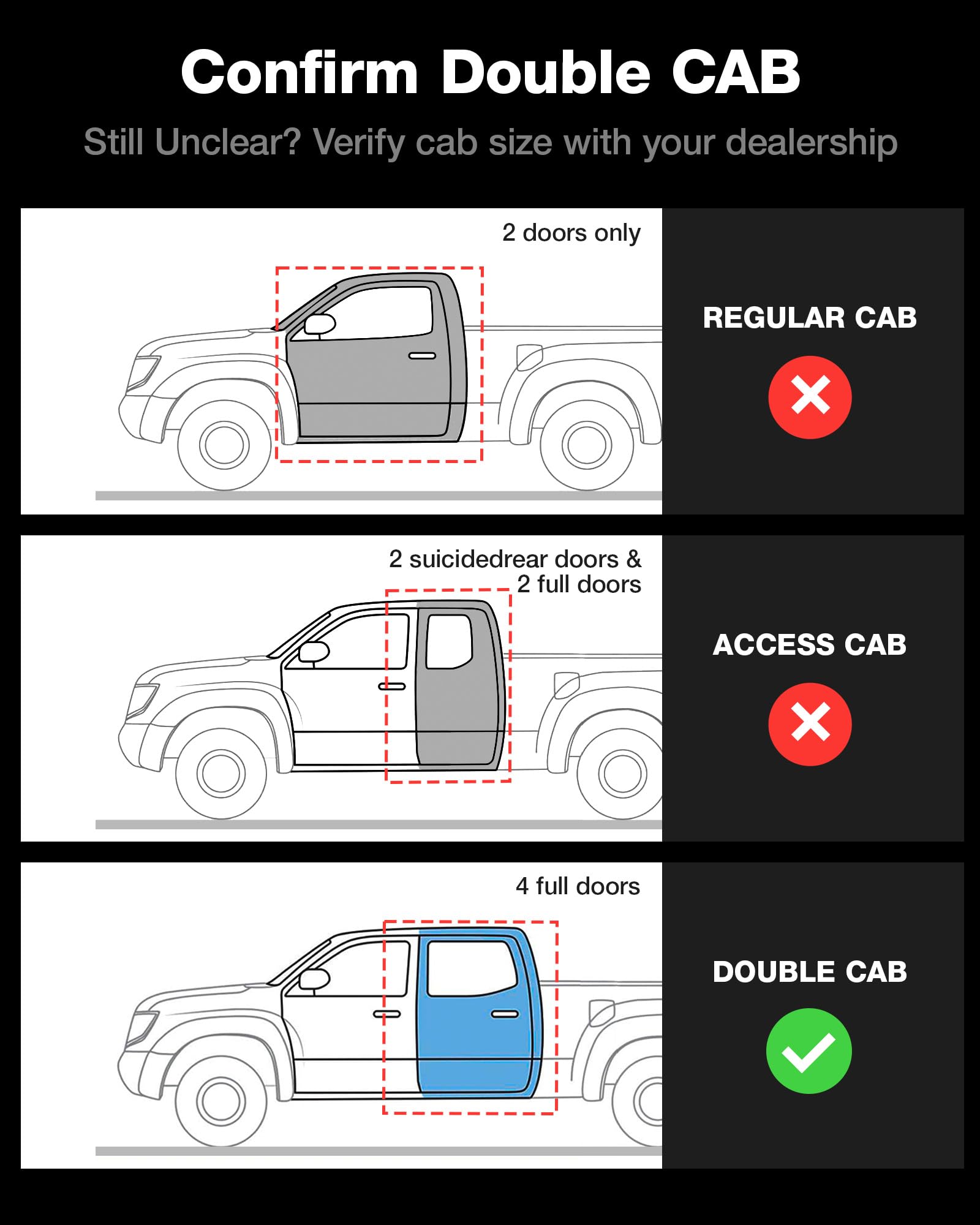 3W Floor Mats Fit Toyota Tacoma 2016-2023 (Only For Double Cab And Automatic), Tpe All Weather Custom Fit Floor Liner For Toyota