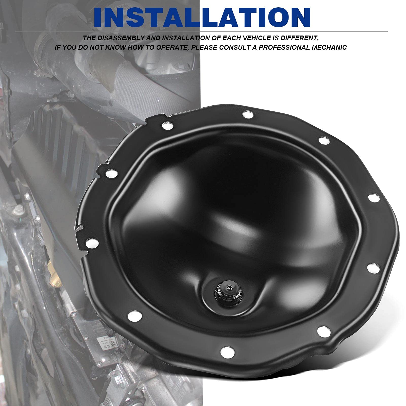 Rear Differential Cover And Gasket Set Replacement For Chevrolet Silverado 1500 1999-2008 Suburban 1500 Tahoe Blazer S10 Gmc Jim