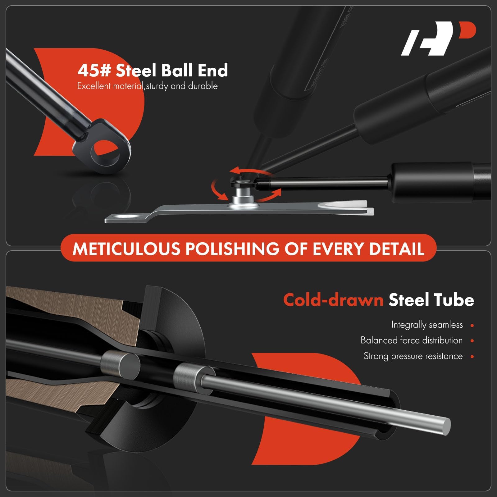 A-Premium Rear Left Tailgate Assist Lift Support Gas Spring Compatible With Nissan Frontier 2005-2021