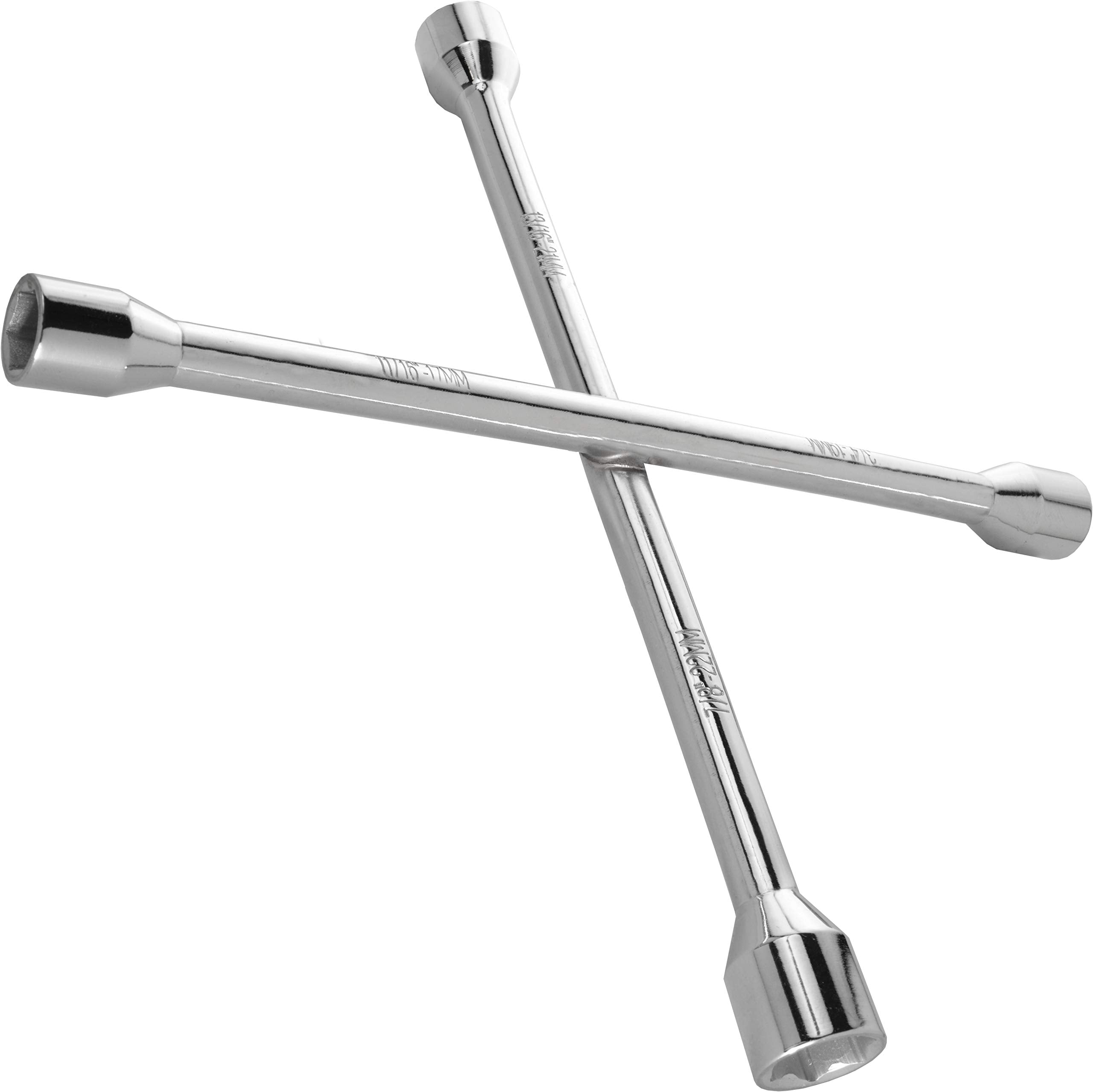 Epauto 14'' Heavy Duty Universal Lug Wrench, 4-Way Cross Wrench