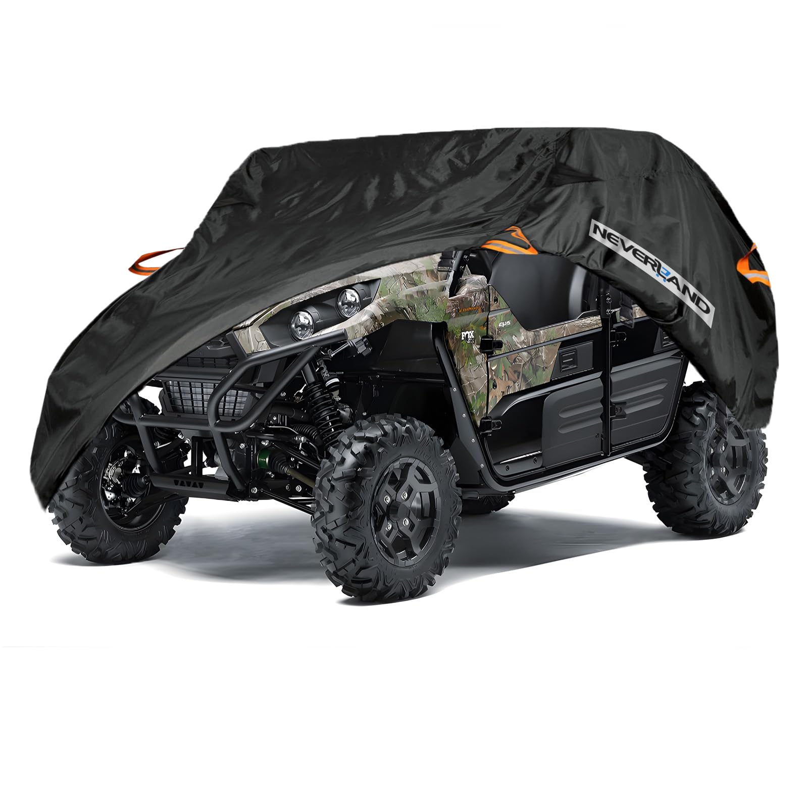 Neverland Utv Cover Heavy Duty Ranger Cover Waterproof 4-6 Seater Side By Side Covers 4 Door All Weather Storage With Reflective Strip Compatible With Polaris Rzr General Can-Am Yamaha Sxs