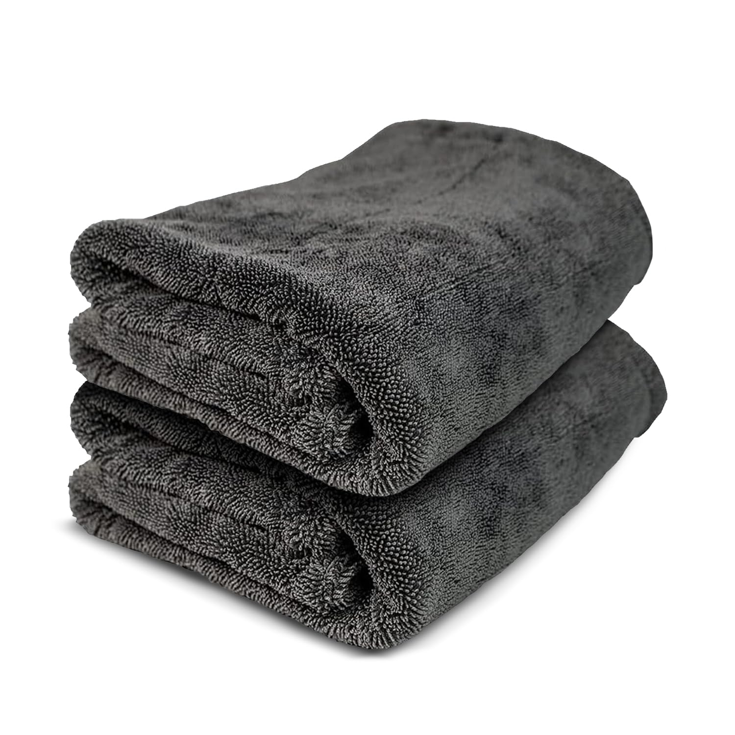 Exoforma Mega Car Drying Towel - Holds Up To 9 Lbs, No Streaks, Scratches, Or Water Spots | 1200 Gsm Microfiber Double Twist Pil
