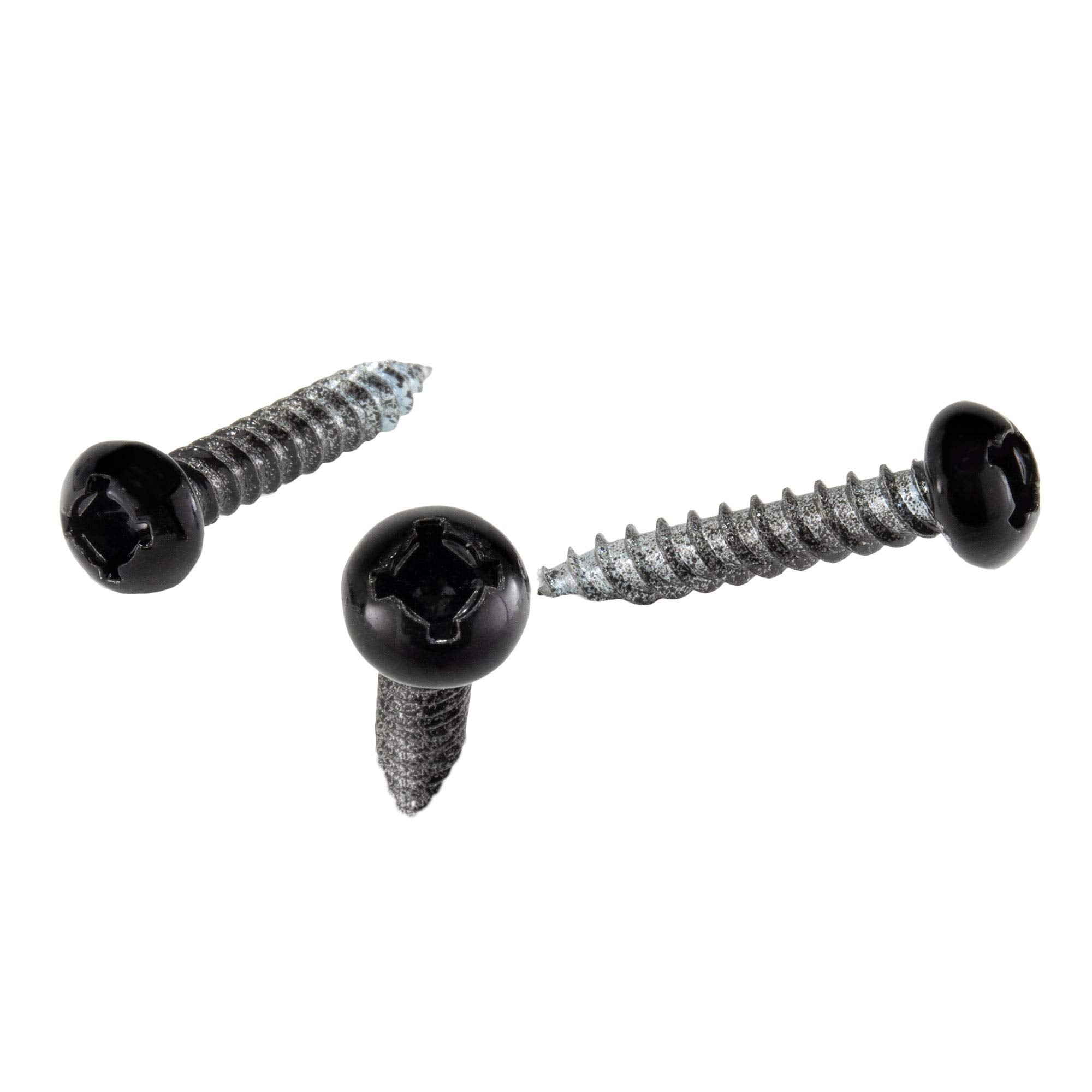 Recpro 8X1 Pan Head Metal Rv Screws | Polar Black | Multi-Pack | Rv Interior Screws | Factory Finished Look | (1000)
