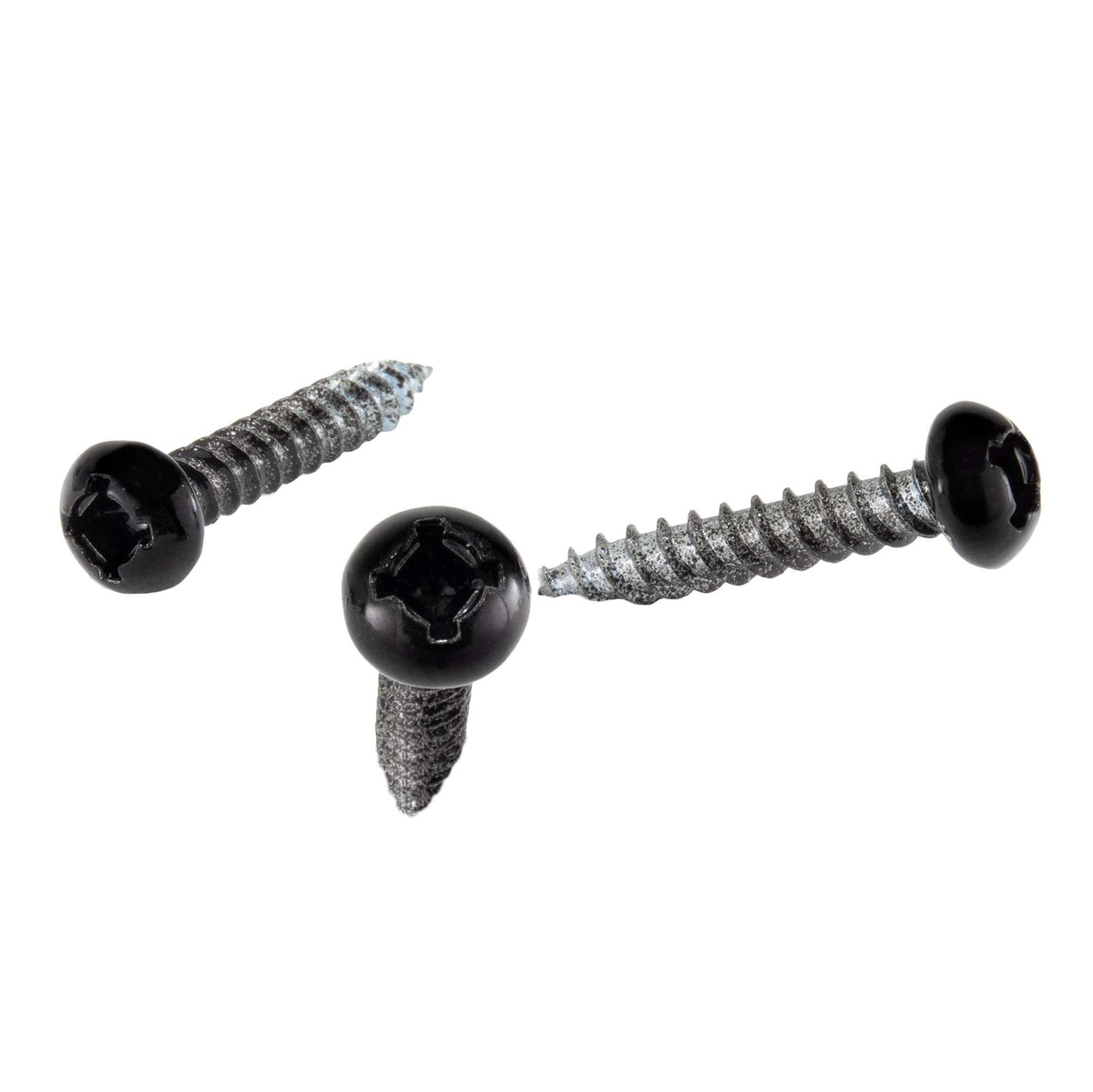 Recpro 8X1 Pan Head Metal Rv Screws | Polar Black | Multi-Pack | Rv Interior Screws | Factory Finished Look | (100)