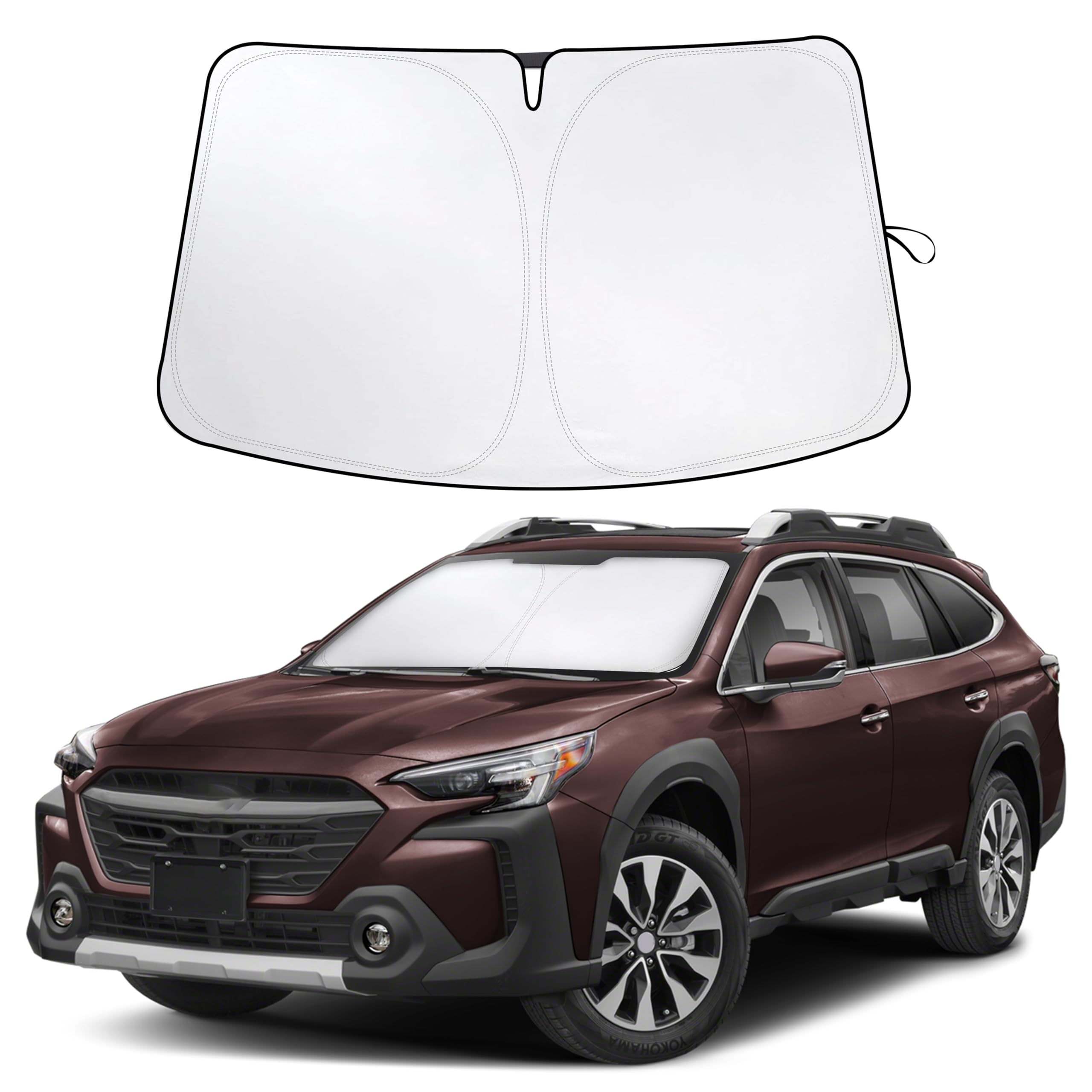For Subaru Outback 2020-2024 2025 Car Windshield Sunshade - Econour 240T Polyester Material Cars Sun Visor Reflector - Blocks Uv