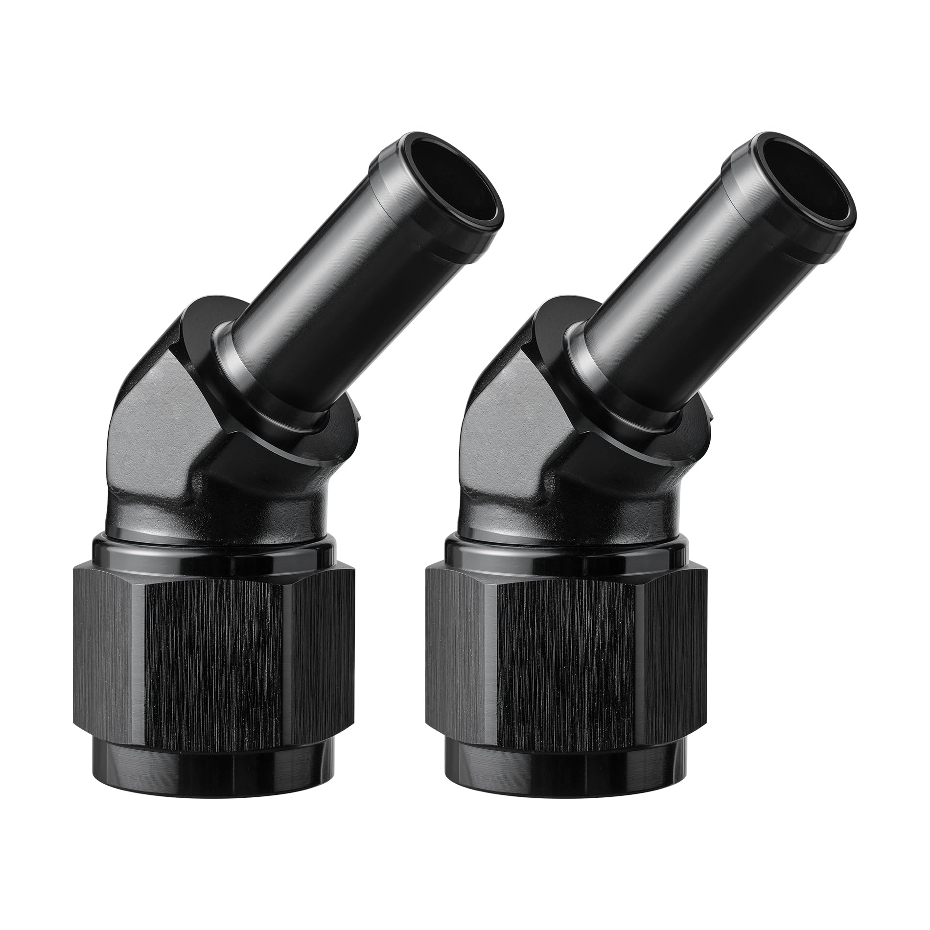 EVIL ENERGY 10AN Female to 1/2'' Barb Hose Fitting 45 Degree Swivel 2PCS