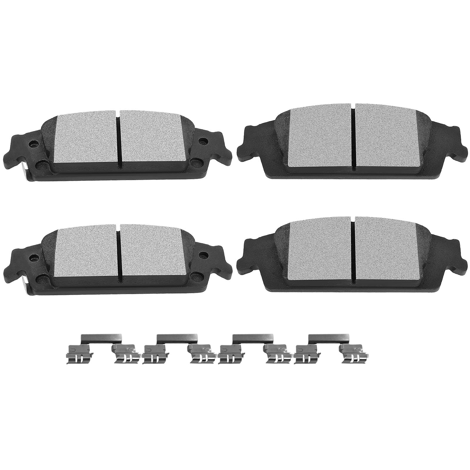 Ceramic Pads Kits, D1707 Scitoo 4Pcs Rear Brakes Pads Set Fit For Cadillac Escalade/Escalade Esv,For Chevy Silverado 1500 / Subu