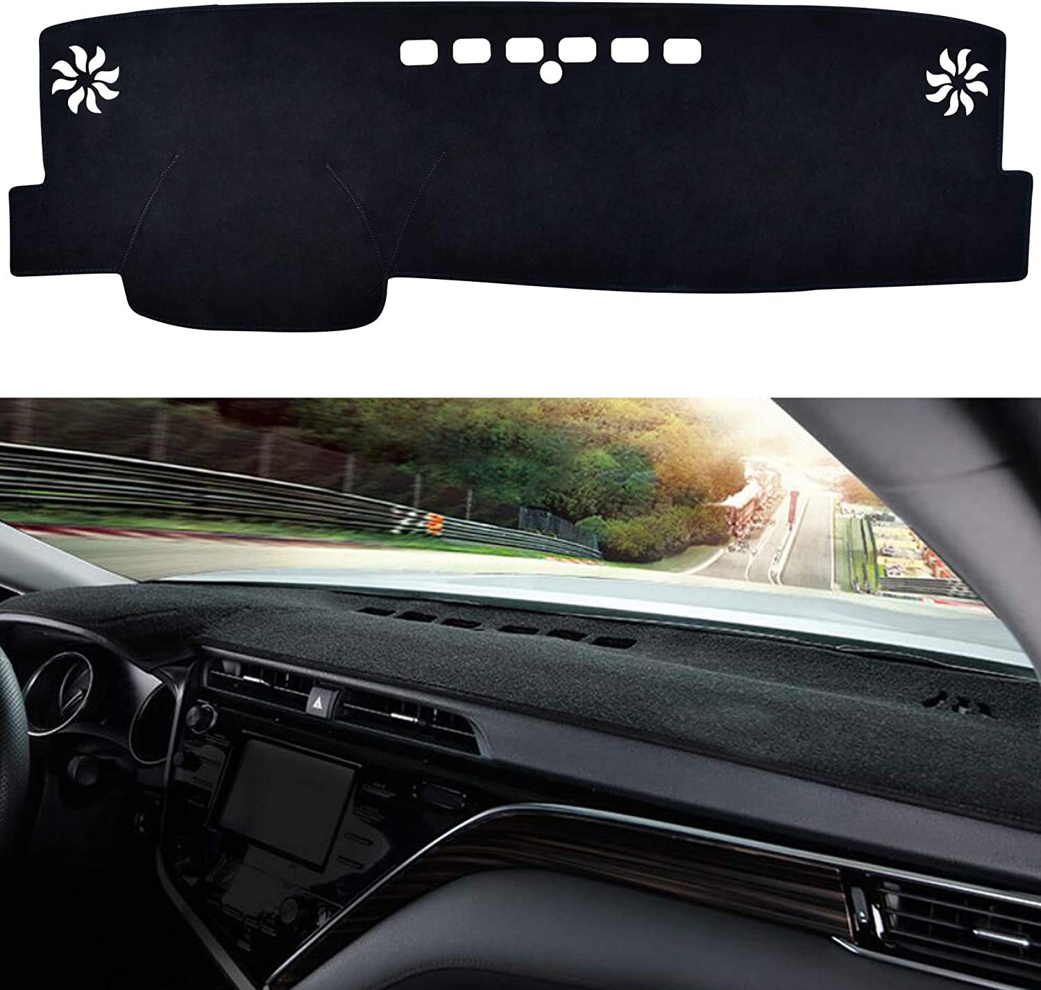 Speedwow Dashboard Dash Board Cover Mat Carpet Compatible With 2018-2023 Toyota Camry