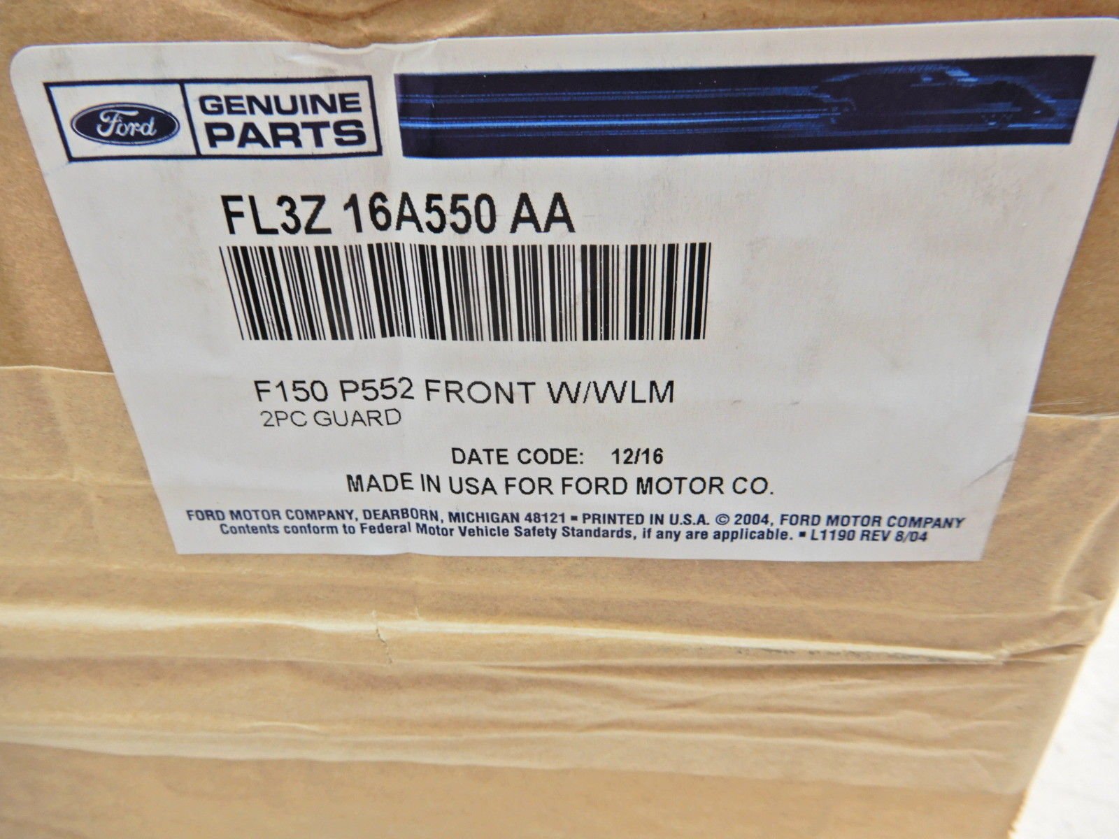 Ford Genuine Fl3Z-16A550-Aa Splash Guard