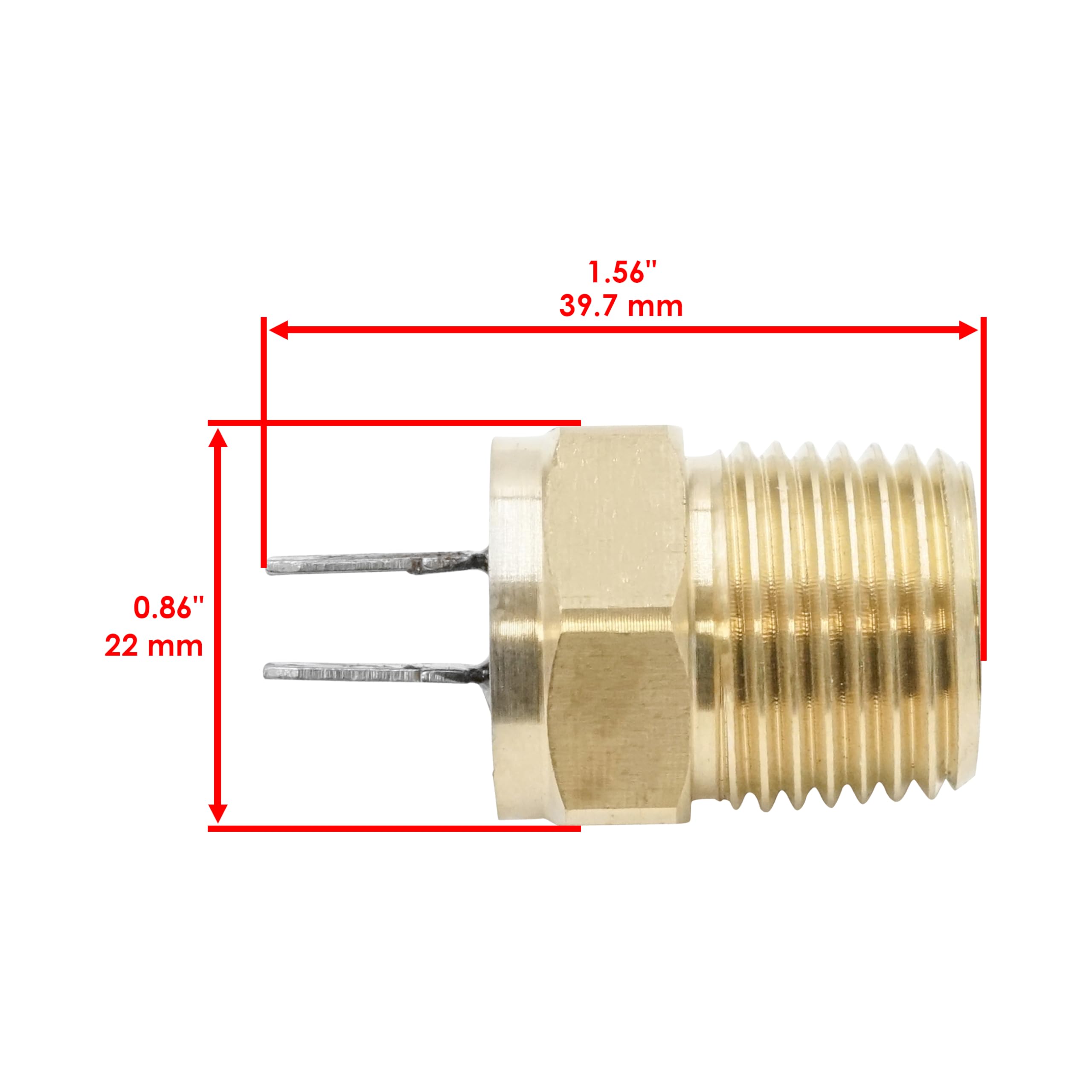 Caltric Fan Heat Thermal Sensor Switch Compatible with Polaris Sportsman 500 1997