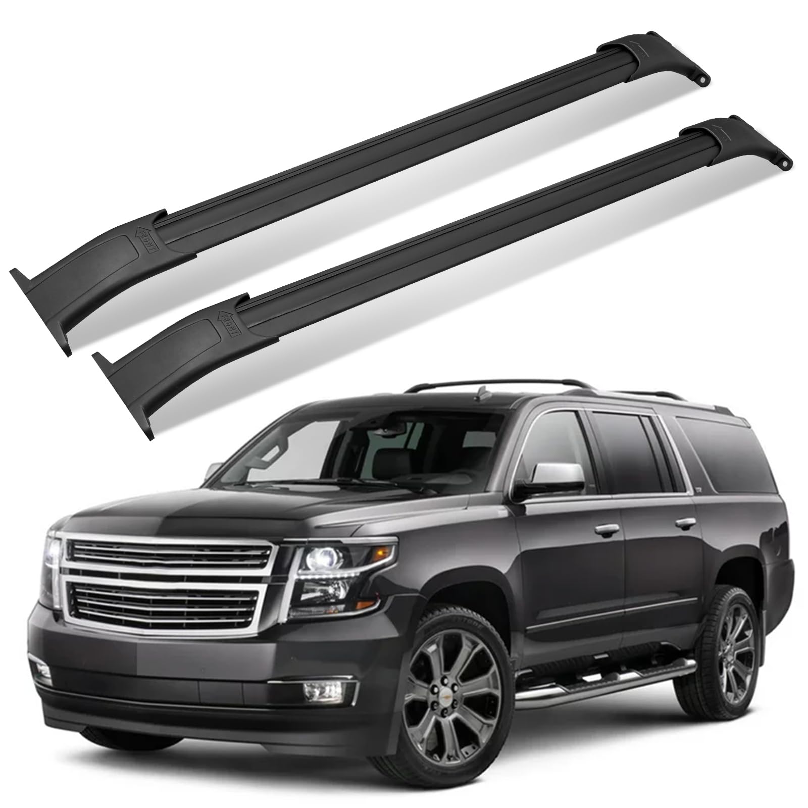 Max Loading 220LB Heavy Duty Aluminum Roof Rack Cross Bar Compatible with 2015-2020 GMC Yukon & Yukon XL, Chevrolet Suburban & T