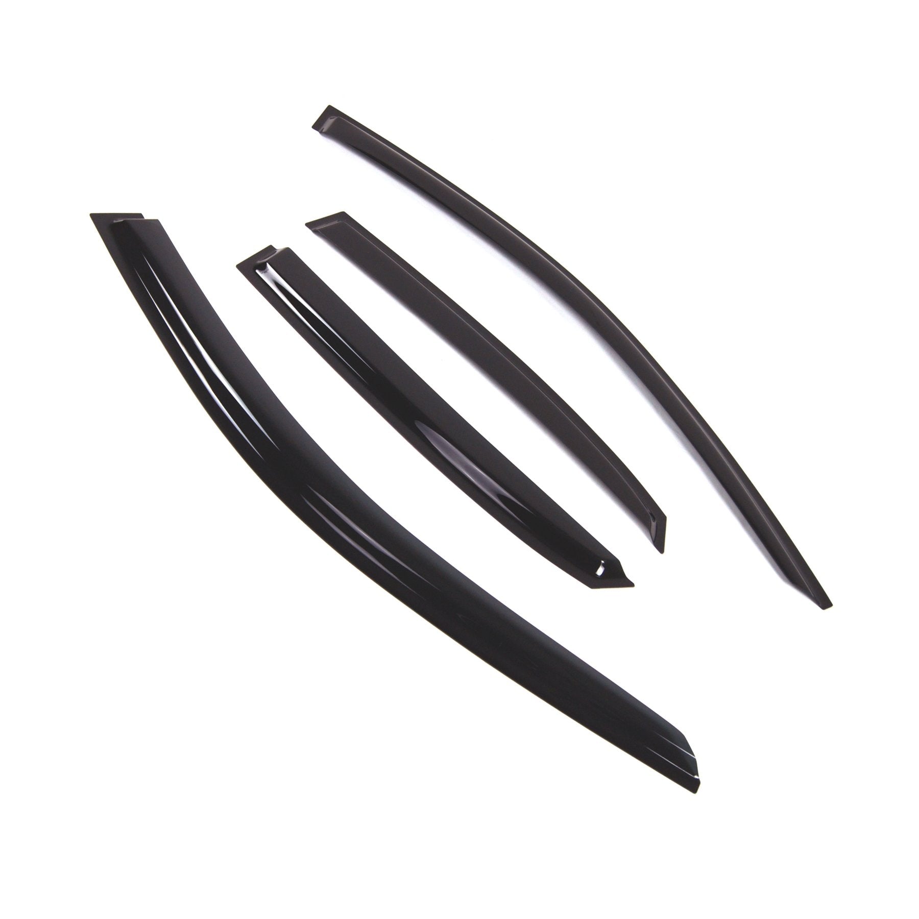 Tuningpros Outside Mount Window Vent Visors Rain Guards Compatible With Audi A3 Sedan 2013-2015 | Side Window Wind Deflectors Ra