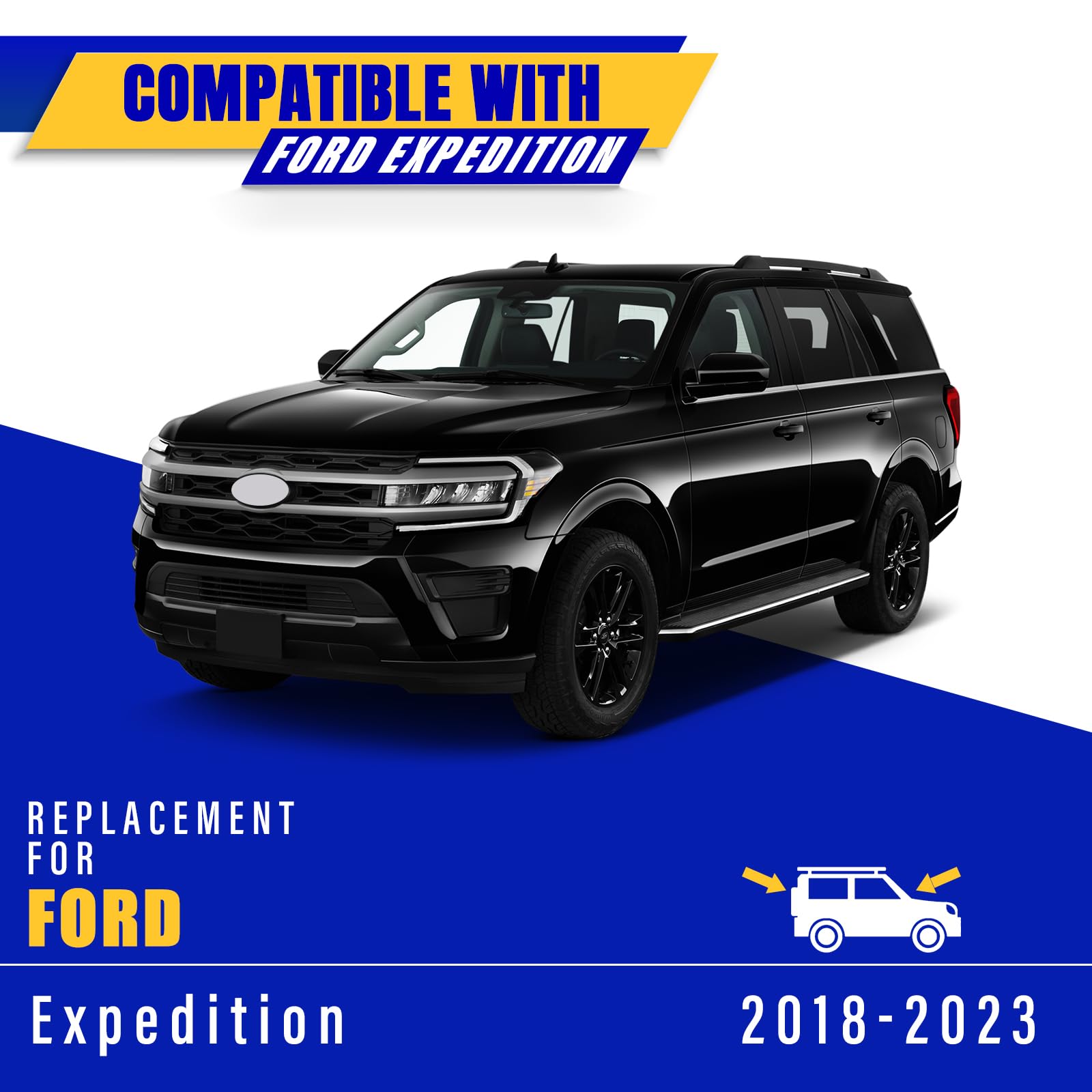 3 Wipers Replacement For 2018-2022 Ford Expedition, Windshield Wiper Blades Original Equipment Replacement - 22''/22''/11'' (Set