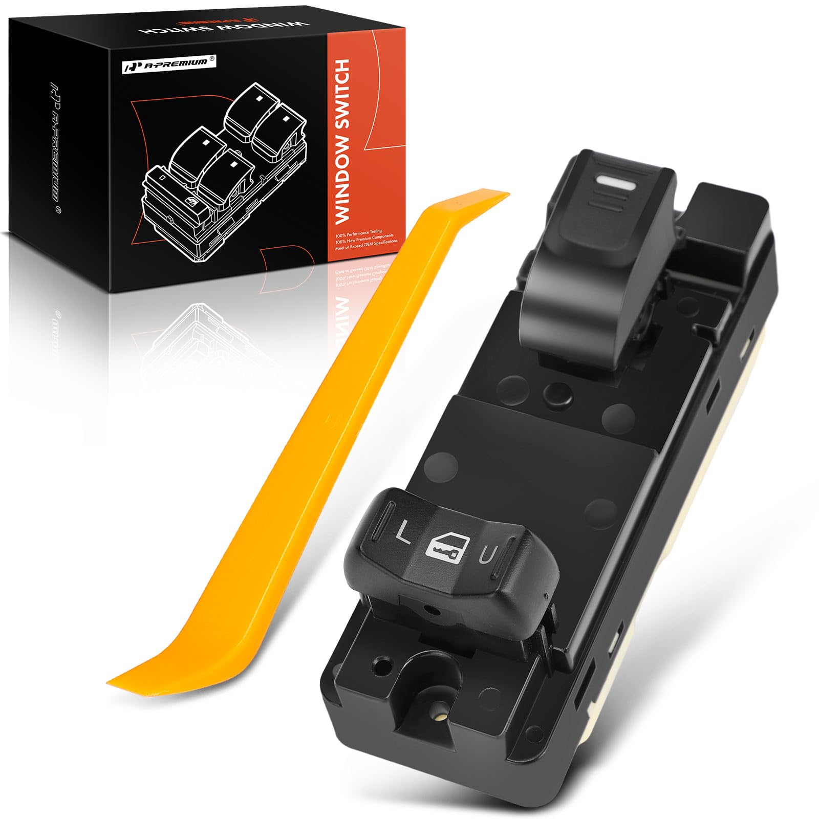 A-Premium Right Passenger Side Power Window Switch Compatible with Chevrolet Colorado 2004-2012, GMC Canyon 2004-2012, Hummer H3 2006 2008-2010, Isuzu i-280 i-350, Replace# 15205244