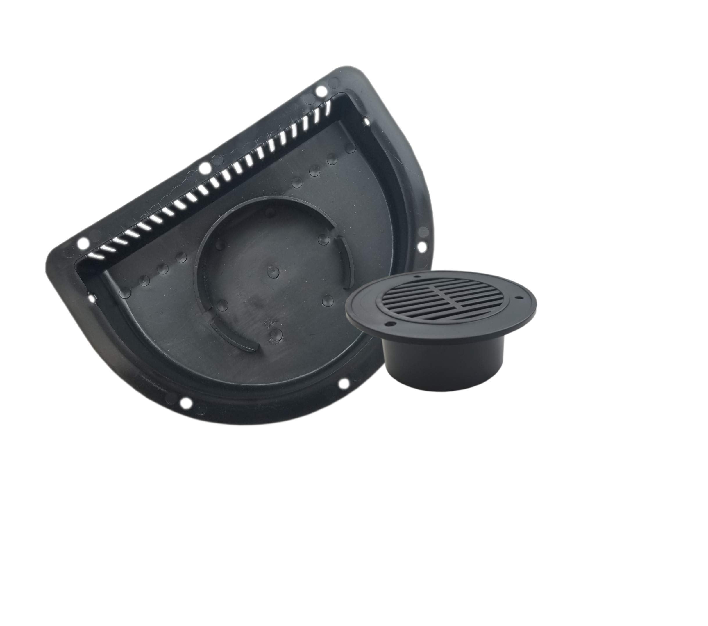 RV ATV Cycle Truck Cargo Work Trailer Black Side Air Vent