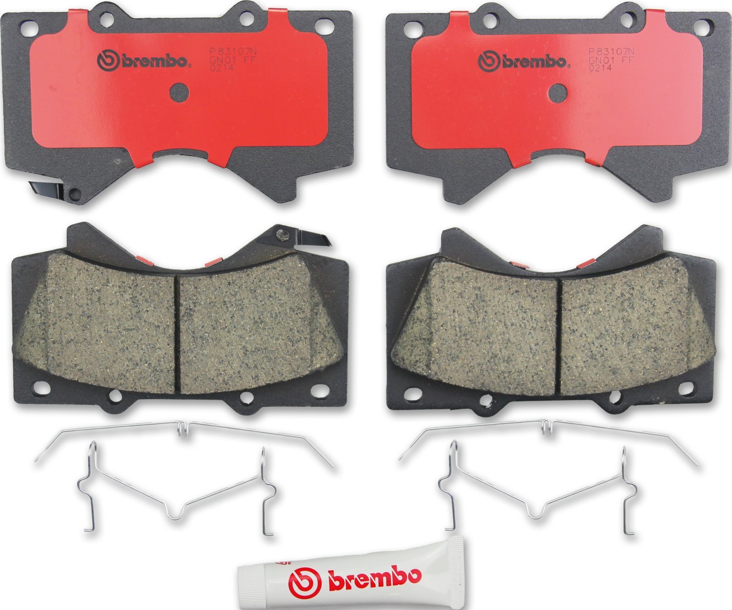 Brembo P83107N Premium Ceramic Front Disc Brake Pad Set Toyota/Toyota (Faw) Oe# 04465Yzzej