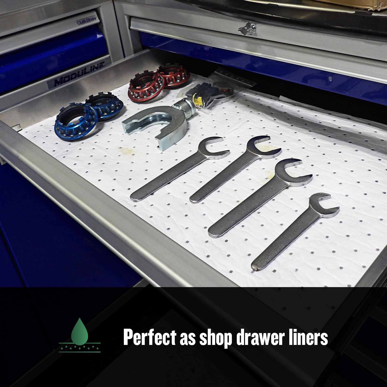 Flashdry Oil Absorbent Pads – High Absorbency Of Oil-Based Liquids, Water-Repellent, Tear-Resistant, Premium Mats, Ideal For Garage, Driveway, Automotive, Marine Use, 17.5” X 13.5”, 100-Count Box