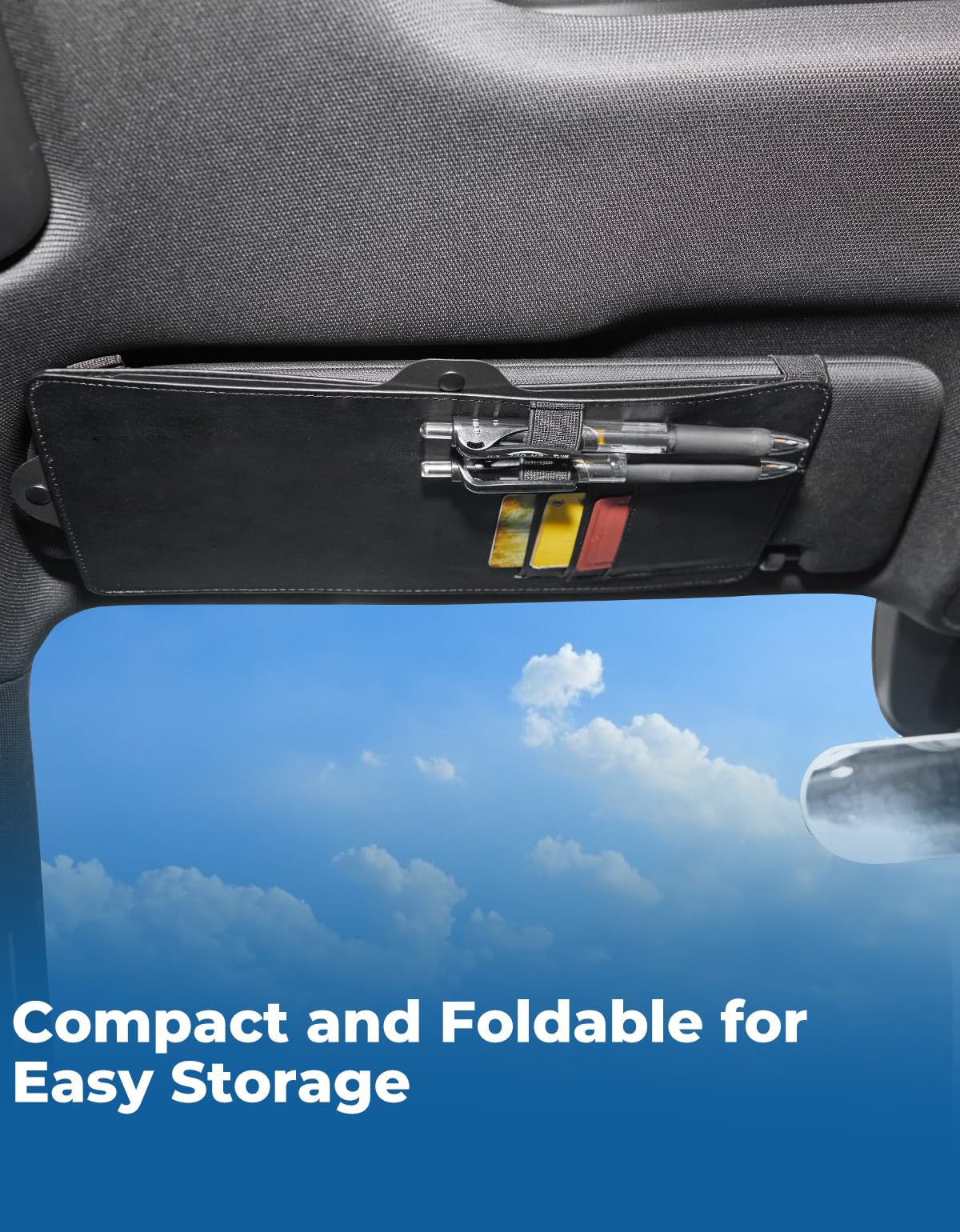 JOYTUTUS Car Sun Visor Extender, Sun Visor for Car Protects from Anti-Glare, UV Rays, Universal Fit, Practical