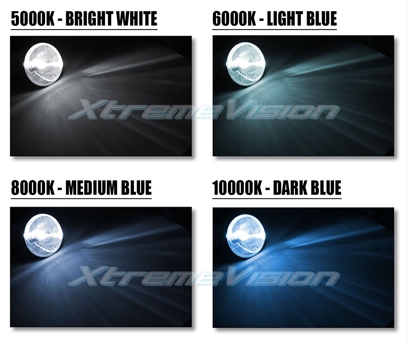 Xtremevision 55W Ac Xenon Hid Bundle With Slim Ac Ballast (1 Pair) And H11 5000K - 5K Bright White Xenon Bulb (1 Pair)