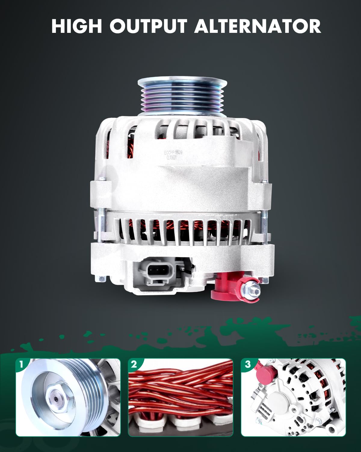 SCITOO Alternator Fit for BMW X5 2011-2012, 535i 2011-2012, 535i GT 2010-2012, 535i GT xDrive 2011-2012, 535i xDrive, X3, X6, 64