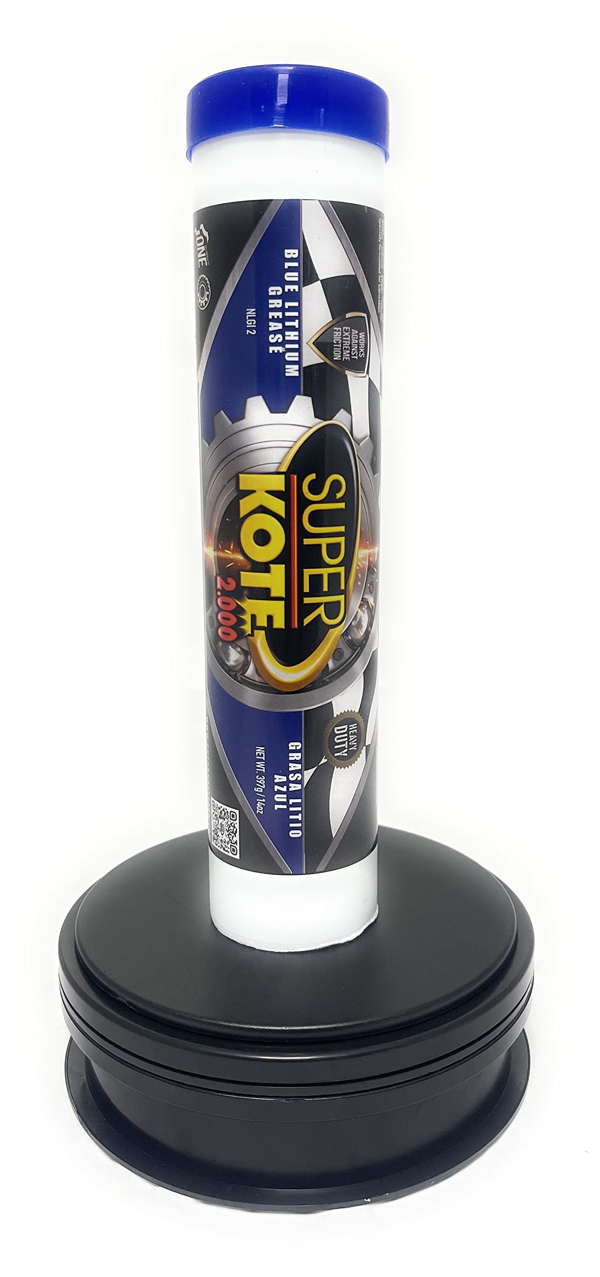 Lithium Grease Superkote 2000 / Cartridge/Nlgi 2 / Multipurpose/Lubricant/Ep/High Temp/Industry/Construction/Automotive/Blue Gre