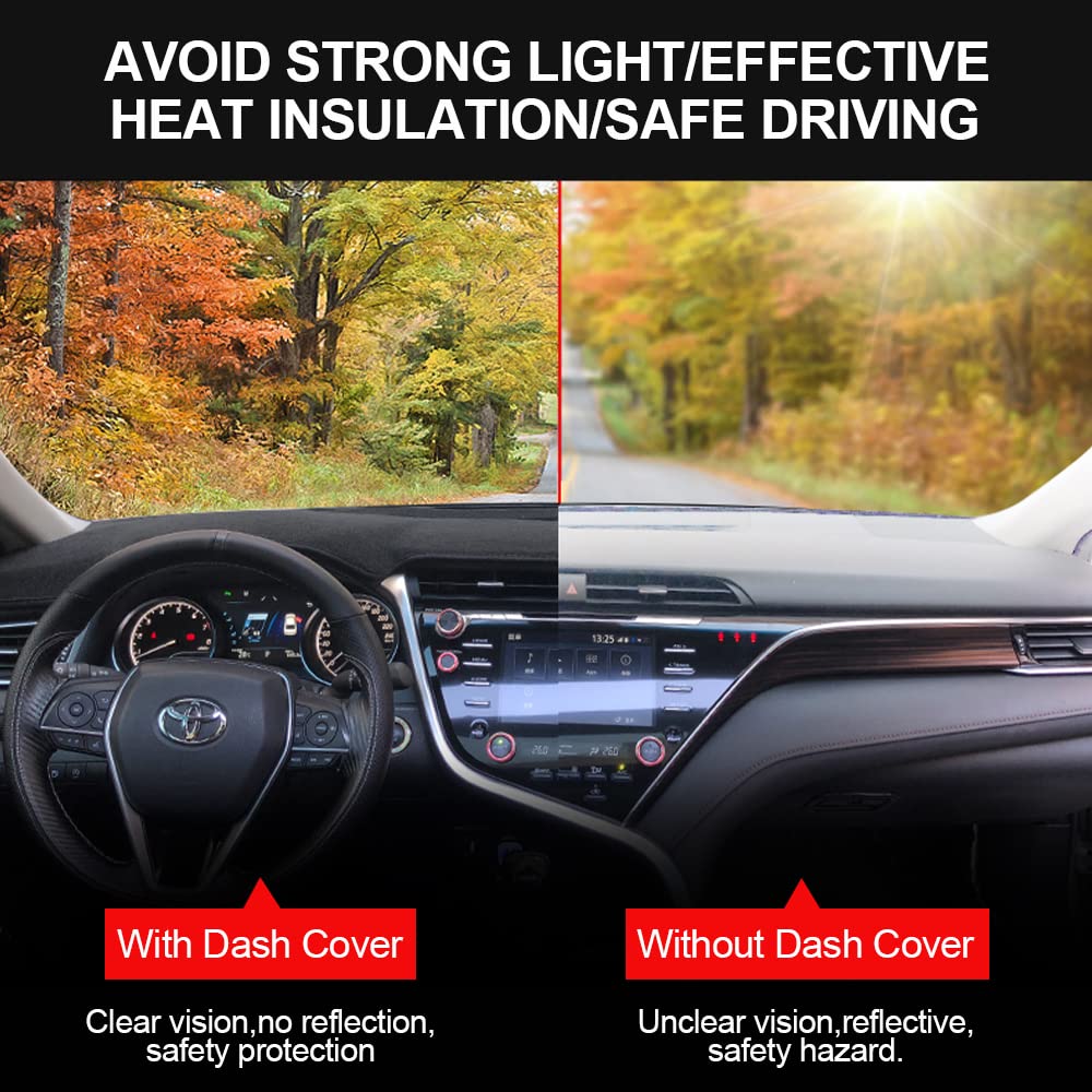 Hanlanka Dashboard Dash Board Cover Mat Carpet Compatible With 2006 2007 2008 2009 Dodge Ram 1500 2500 3500