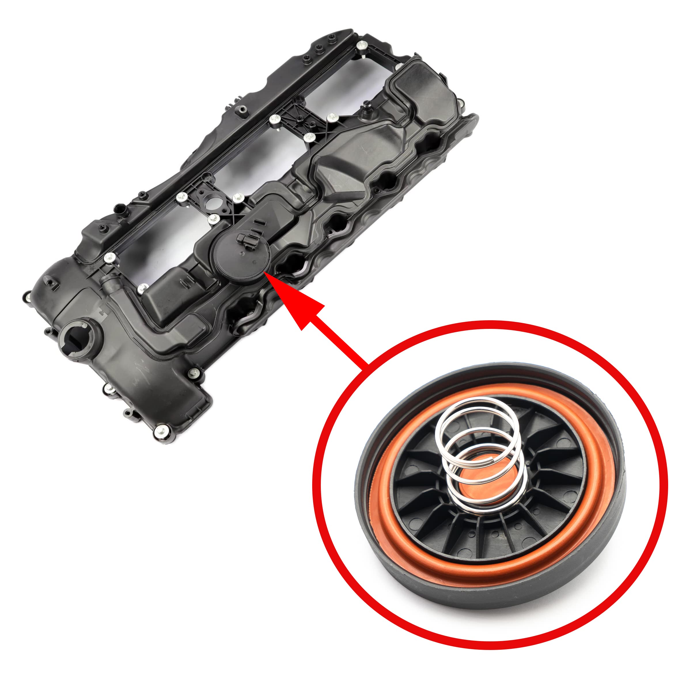 Klifex Cover Repair Kit Engine Cylinder Head Valve Cover Cap Compatible with BMW for M2 2019-2020 for M3 2015-2018 for M4 2015-2