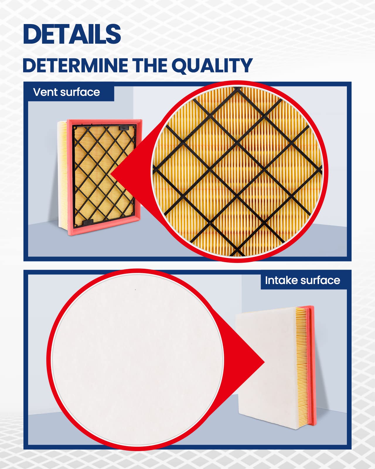 Kax Engine Air Filter, Ca11480 Replacement For Edge 2015-2023, Fusion 2013-2020, Mkx 2016-2018, Mkz 2013-2020, Nautilus, Contine