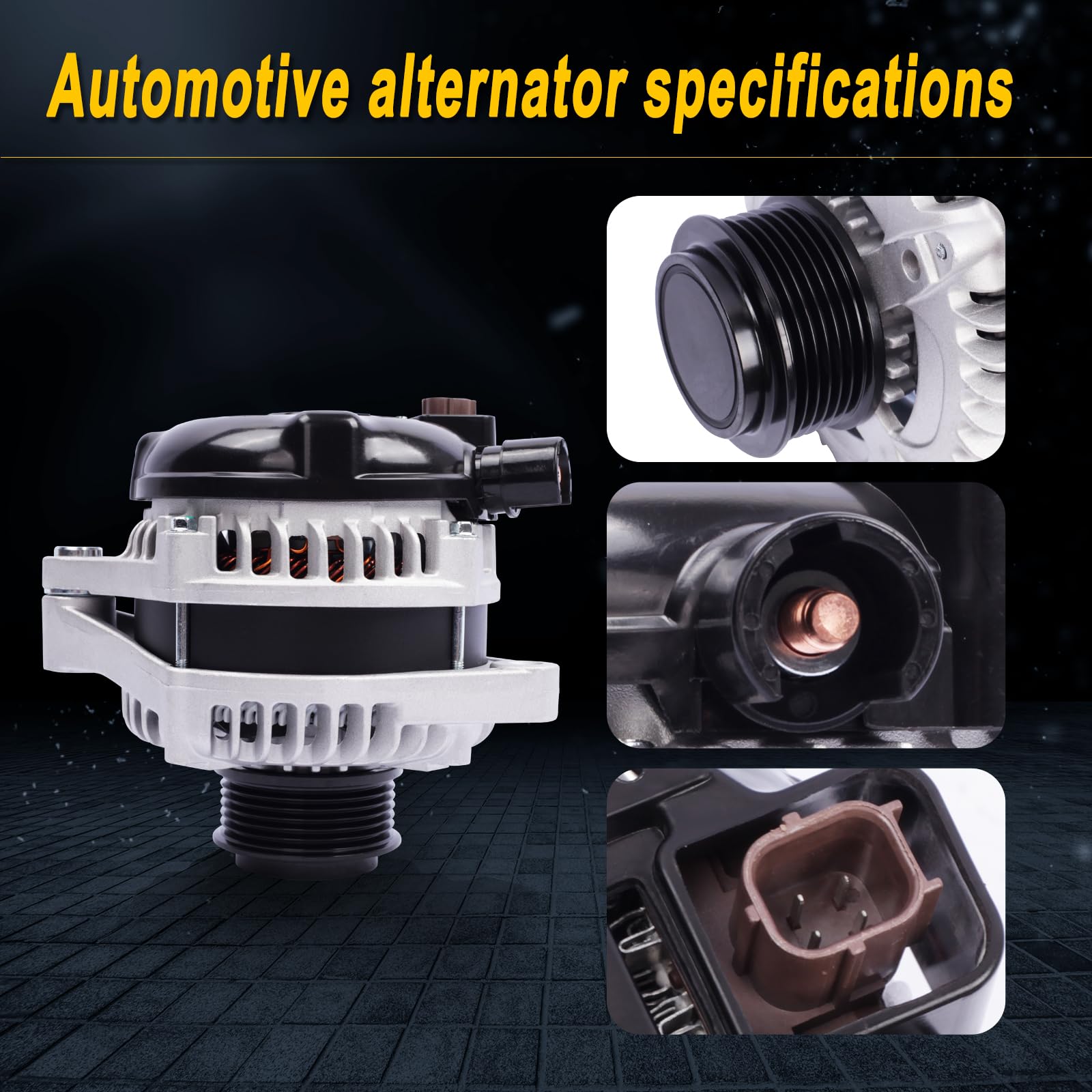 L-SIJIN-L Alternator Compatible with 2011-2013 Odyssey 2012-2015 Pilot 3.5L V6 Replace for: 31100-RV0-A01 9764219-124 104210-124